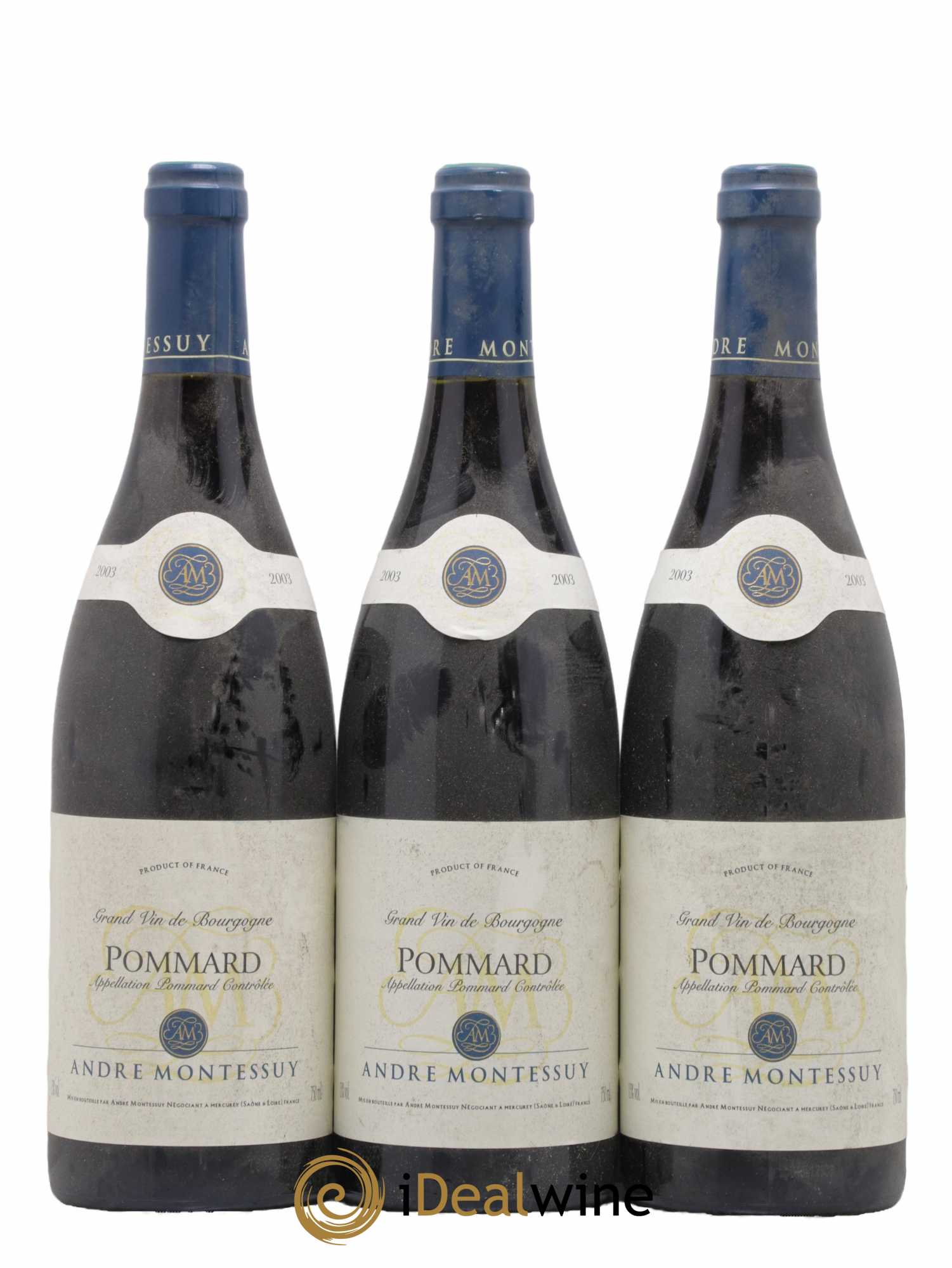 Pommard Domaine André Montessuy 2003 - Lot de 3 bouteilles - 0