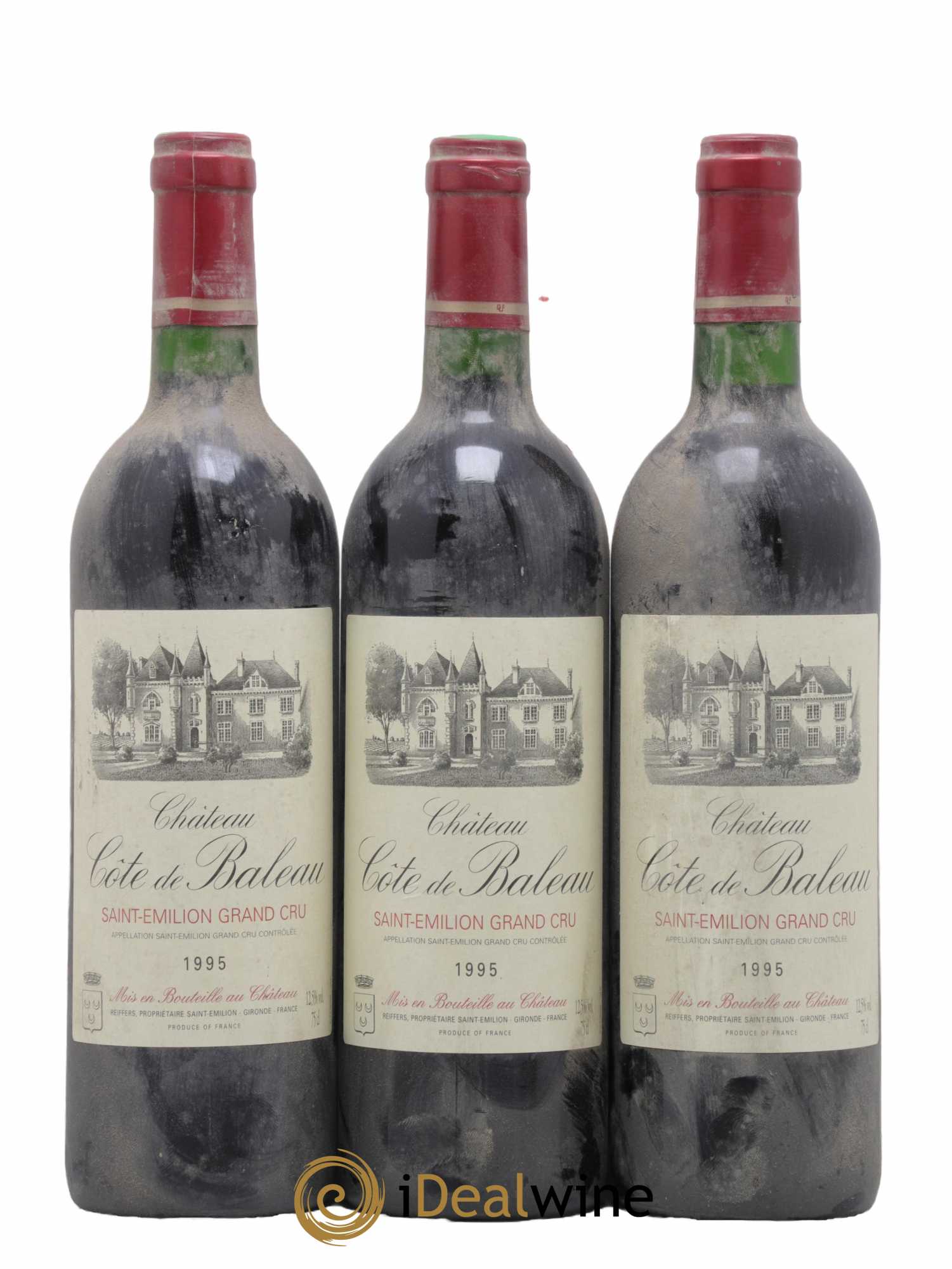 Château Côte de Baleau Grand Cru Classé 1995 - Lot de 6 bouteilles - 1