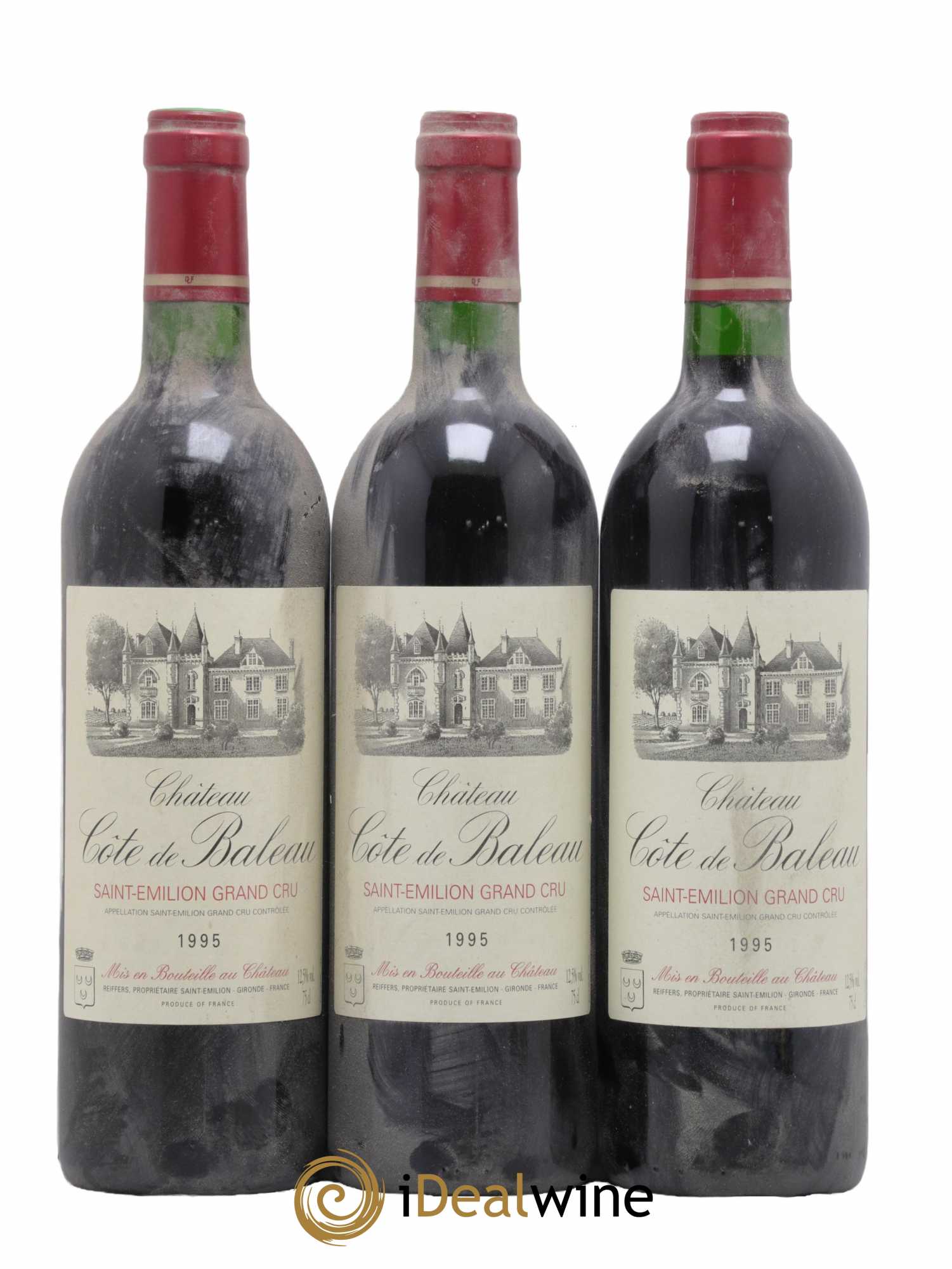Château Côte de Baleau Grand Cru Classé 1995 - Lot de 6 bouteilles - 2