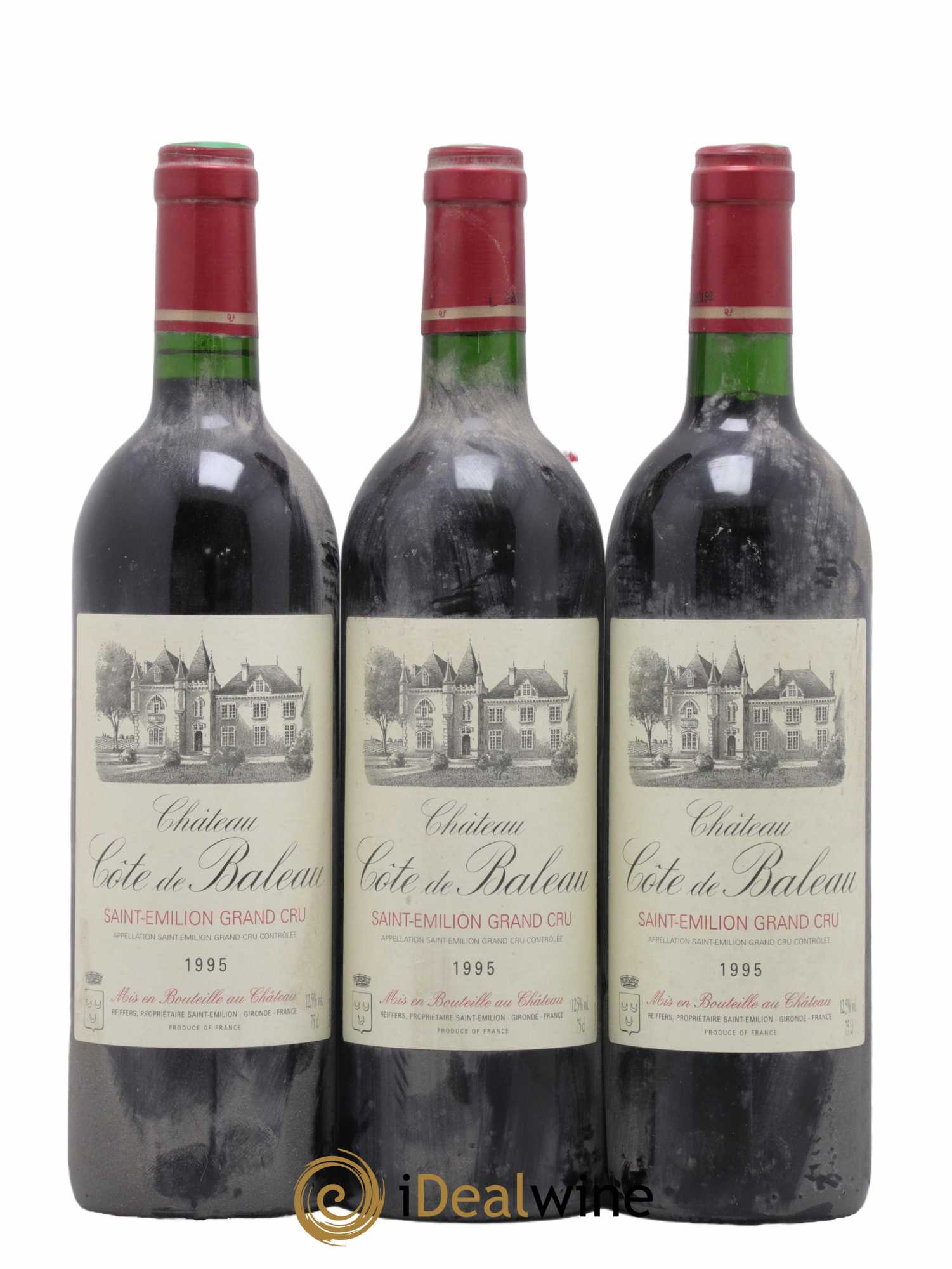Château Côte de Baleau Grand Cru Classé 1995 - Lot de 6 bouteilles - 2