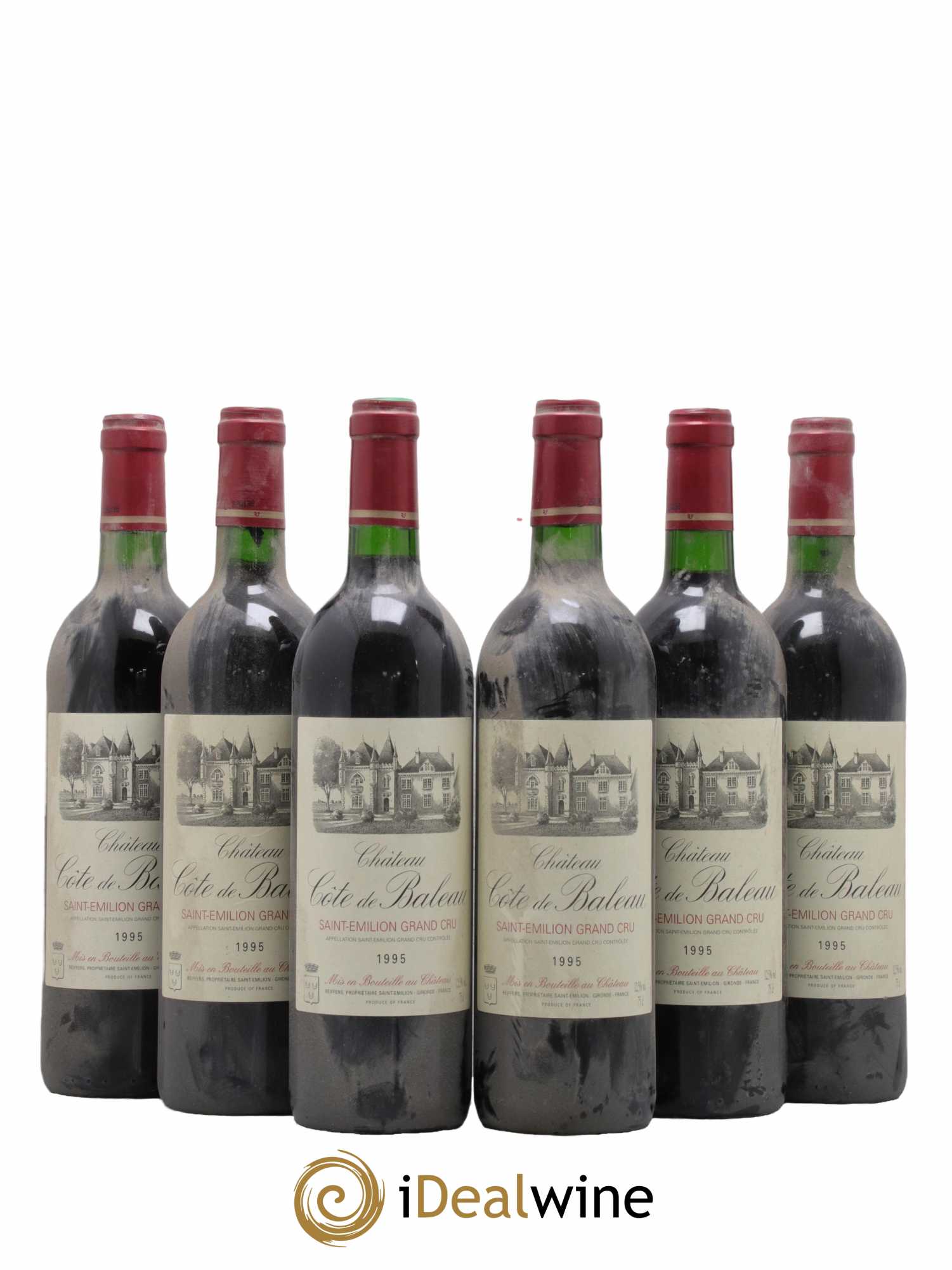 Château Côte de Baleau Grand Cru Classé 1995 - Lot de 6 bouteilles - 0