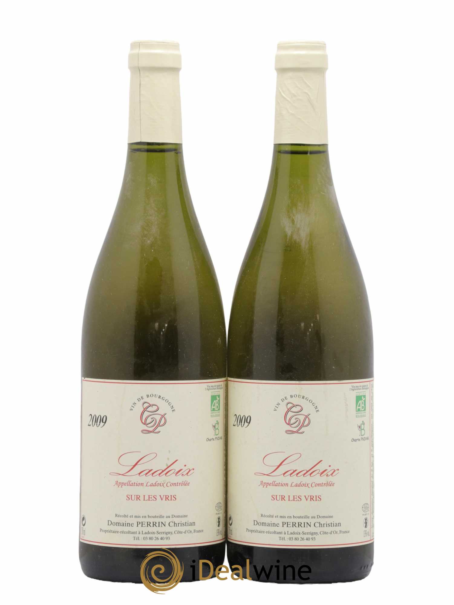 Ladoix Sur Les Vris Christian Perrin 2009 - Lot de 2 bouteilles - 0