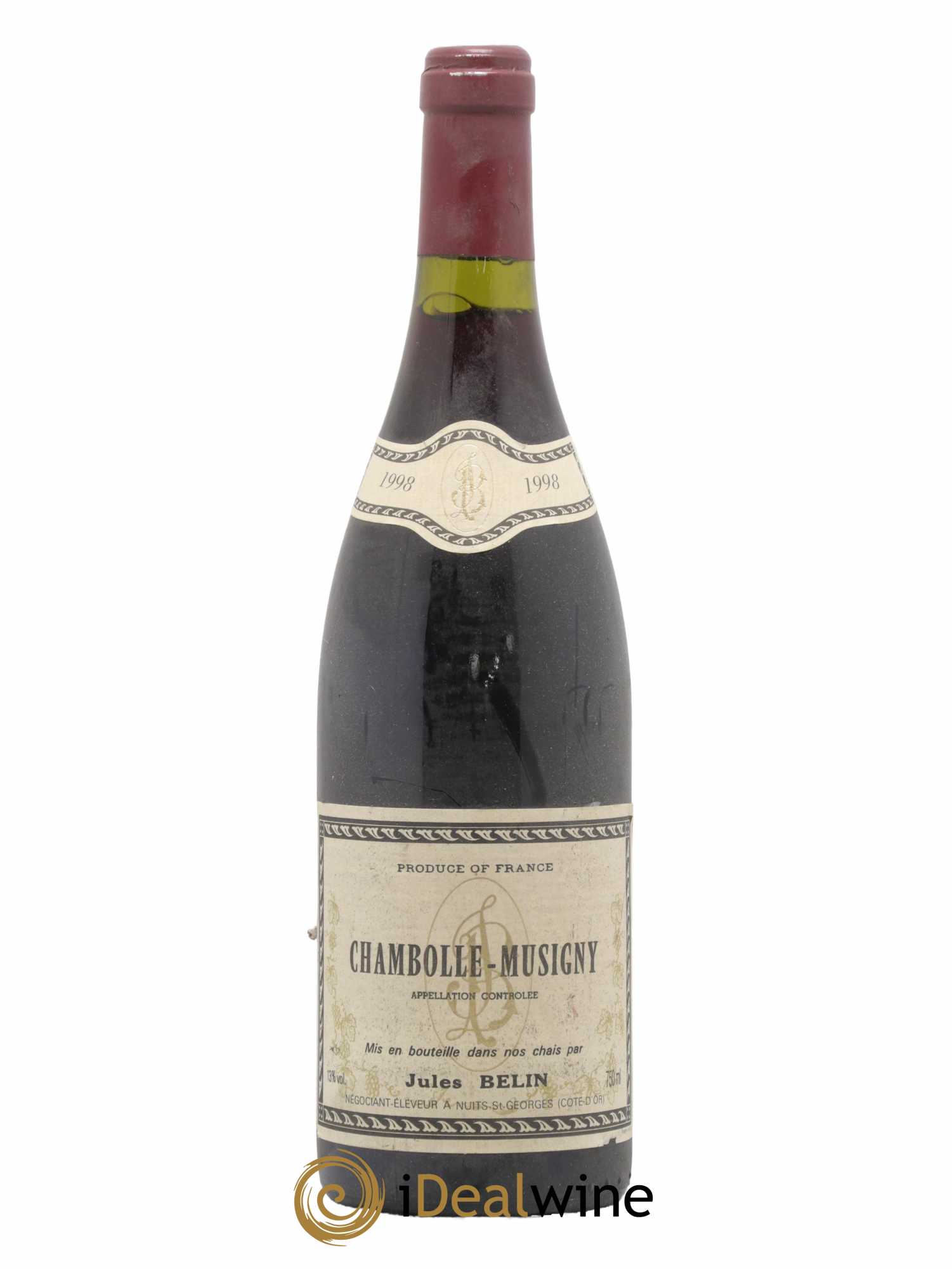 Chambolle-Musigny Domaine Jules Belin 1998 - Lot de 1 bouteille - 0