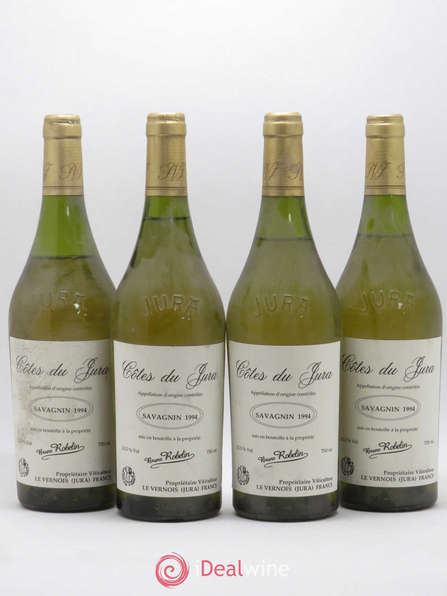 Côtes du Jura Savagnin Bruno Roblin 1994 - Lot de 4 bouteilles - 0