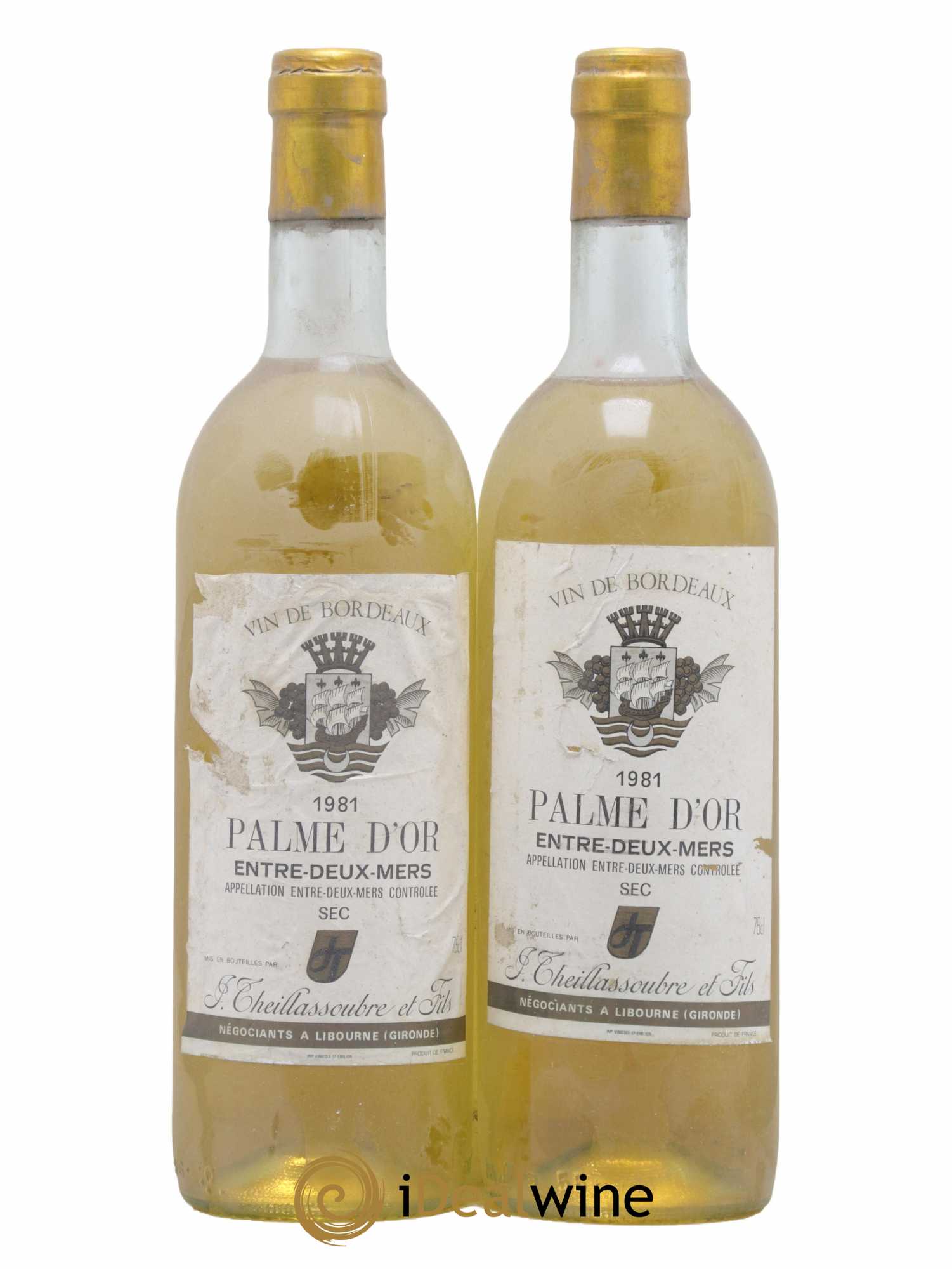Entre-deux-Mers Palme D'Or Theillassoubre 1981 - Lot de 2 bouteilles - 0