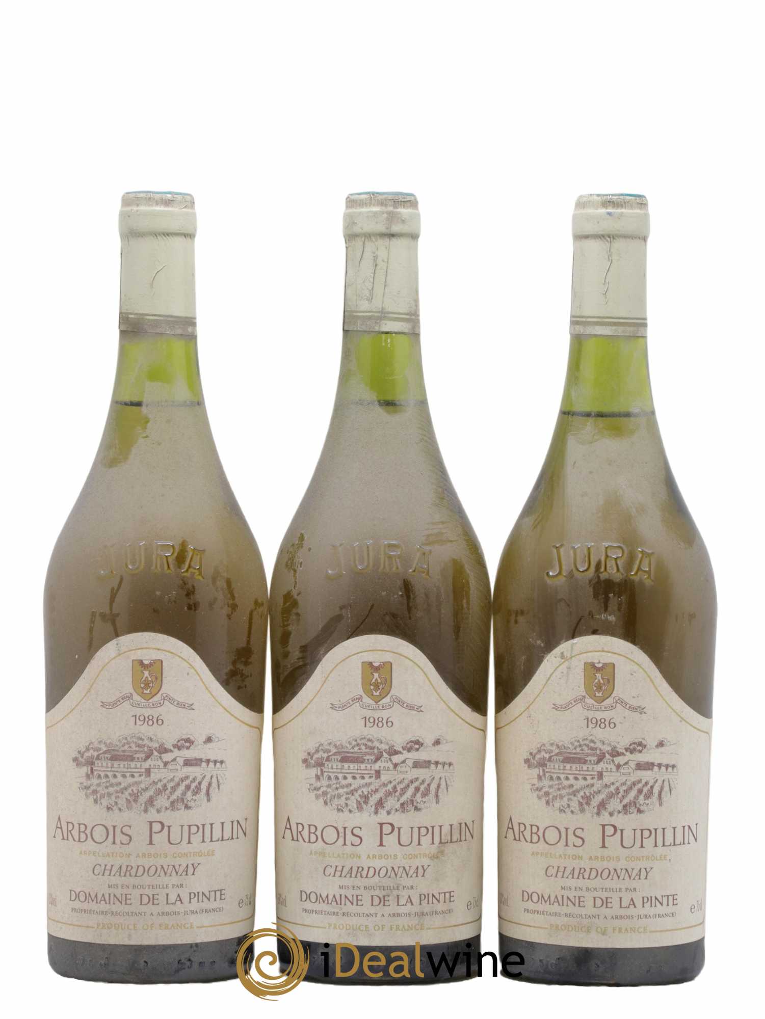 Arbois Chardonnay Domaine de la Pinte 1986 - Posten von 3 Flaschen - 0