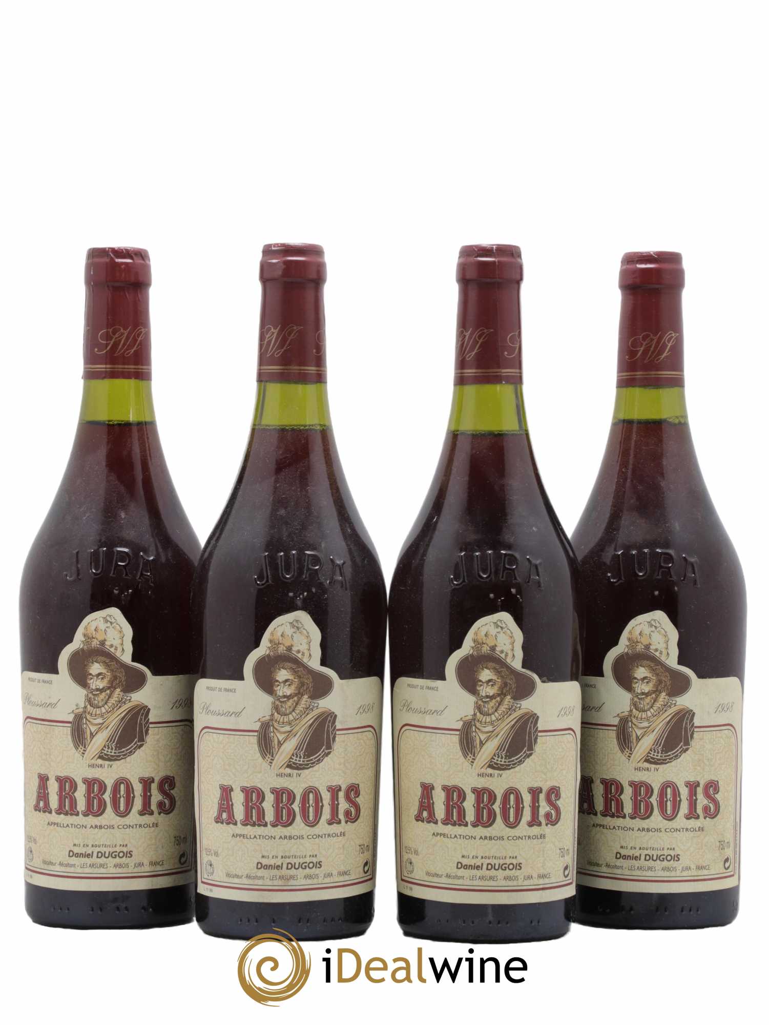 Arbois Ploussard Domaine Daniel Dugois 1998 - Lot de 4 bouteilles - 0