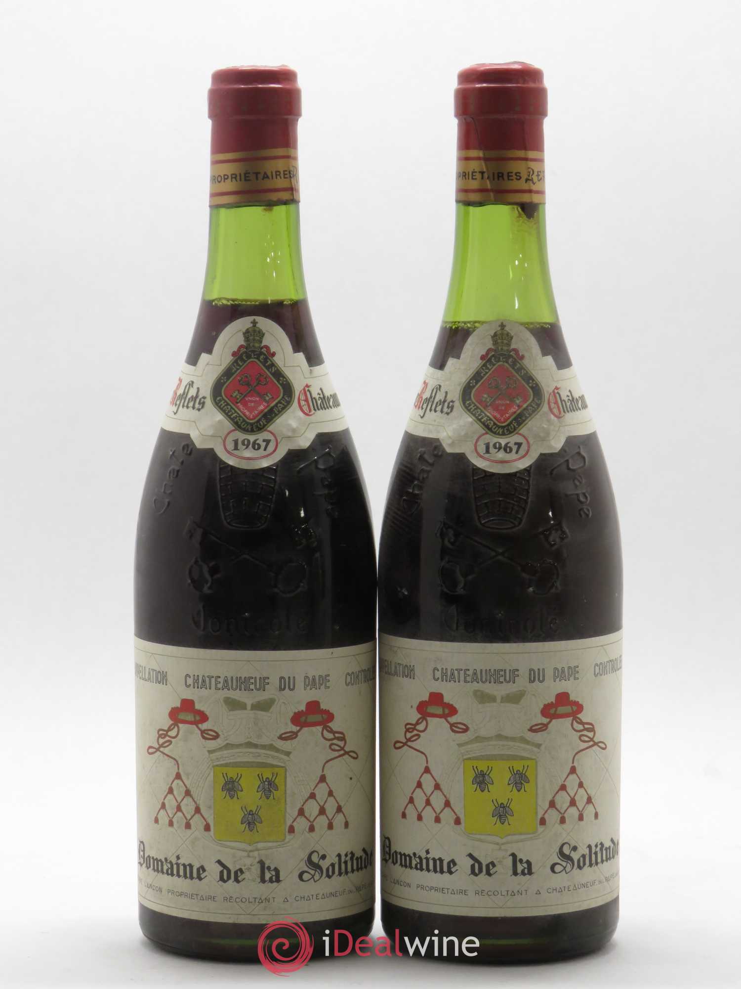 Châteauneuf-du-Pape Domaine de la Solitude 1967 - Lot de 2 bouteilles - 0