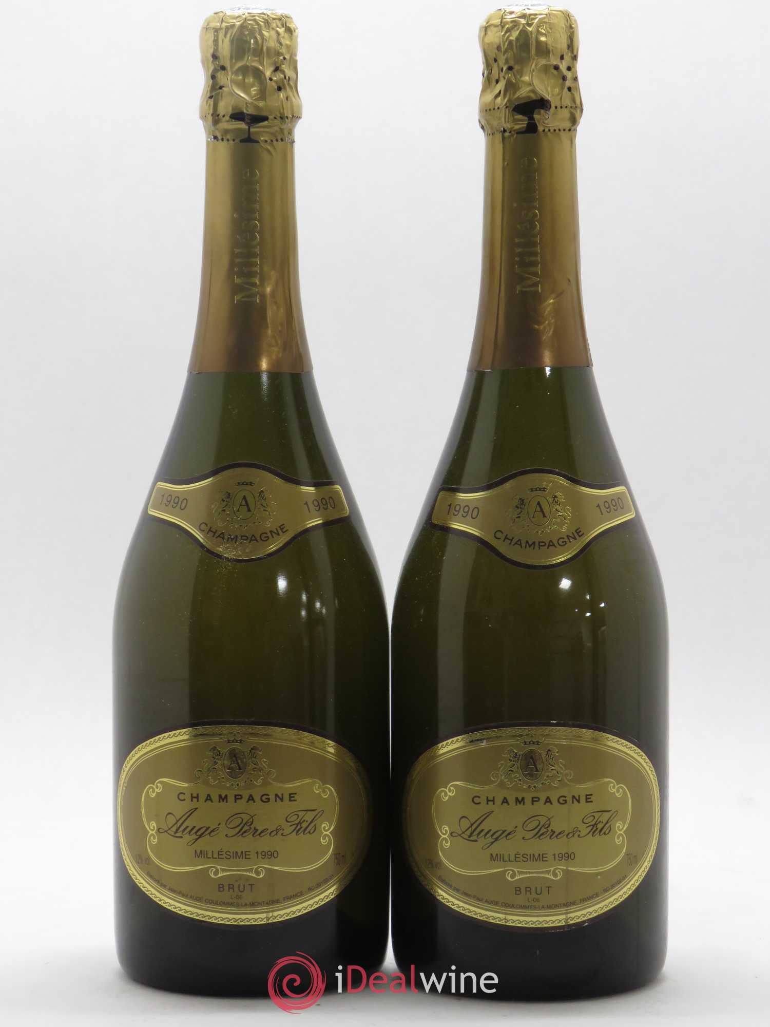 Champagne Augé 1990 - Lot de 2 bouteilles - 0