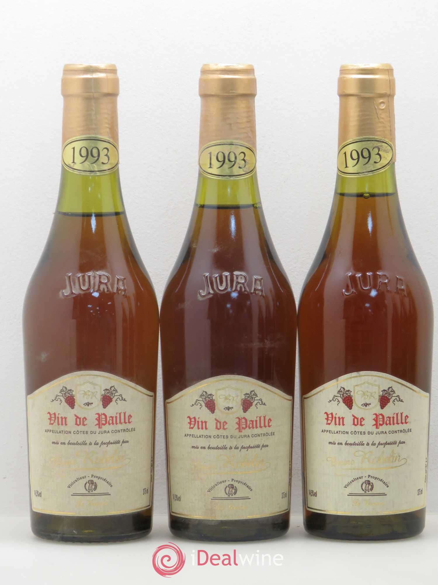 Côtes du Jura Vin de Paille Bruno Roblin 1993 - Posten von 6 Demi-Flaschen - 1