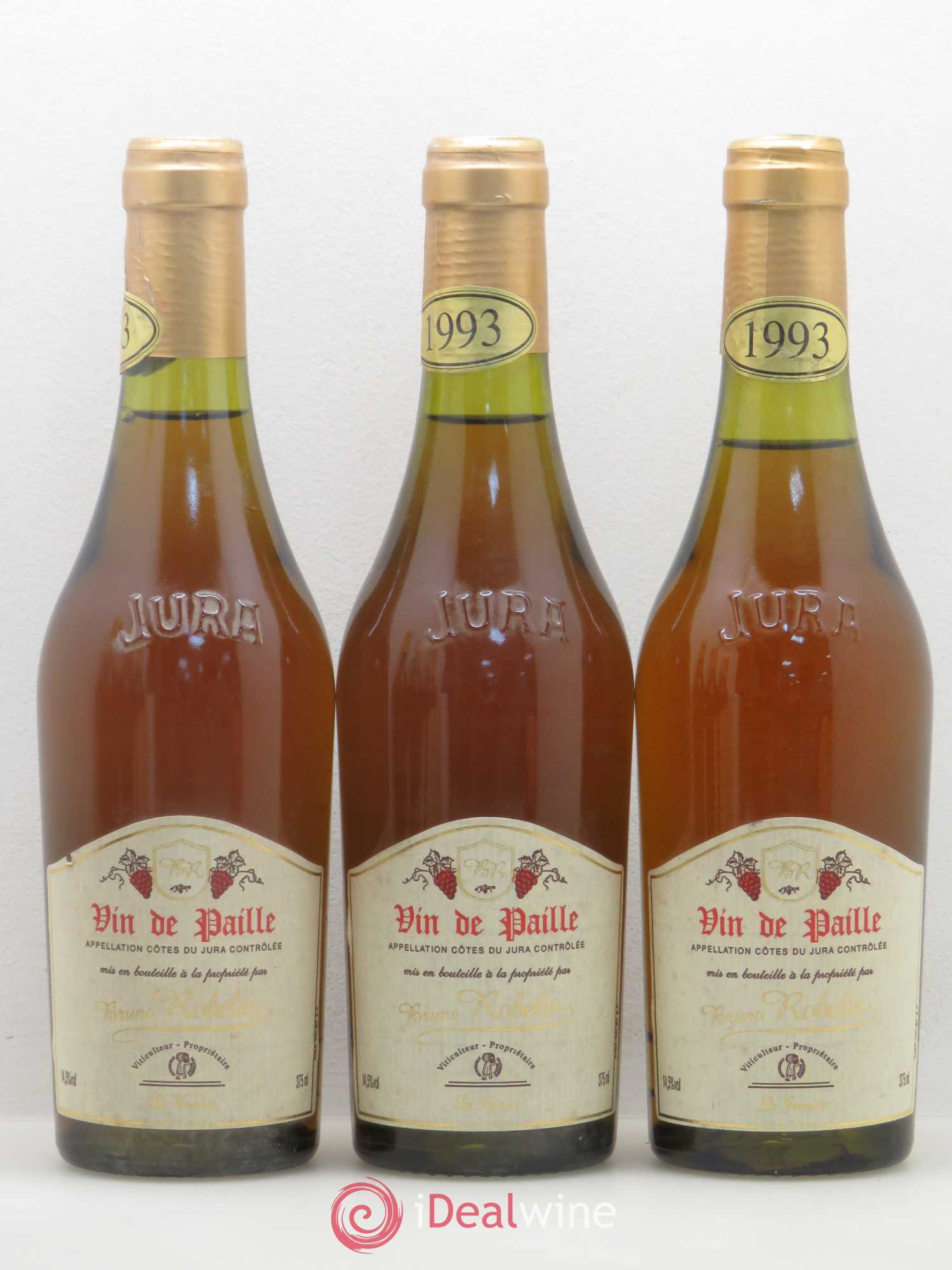 Côtes du Jura Vin de Paille Bruno Roblin 1993 - Posten von 6 Demi-Flaschen - 2