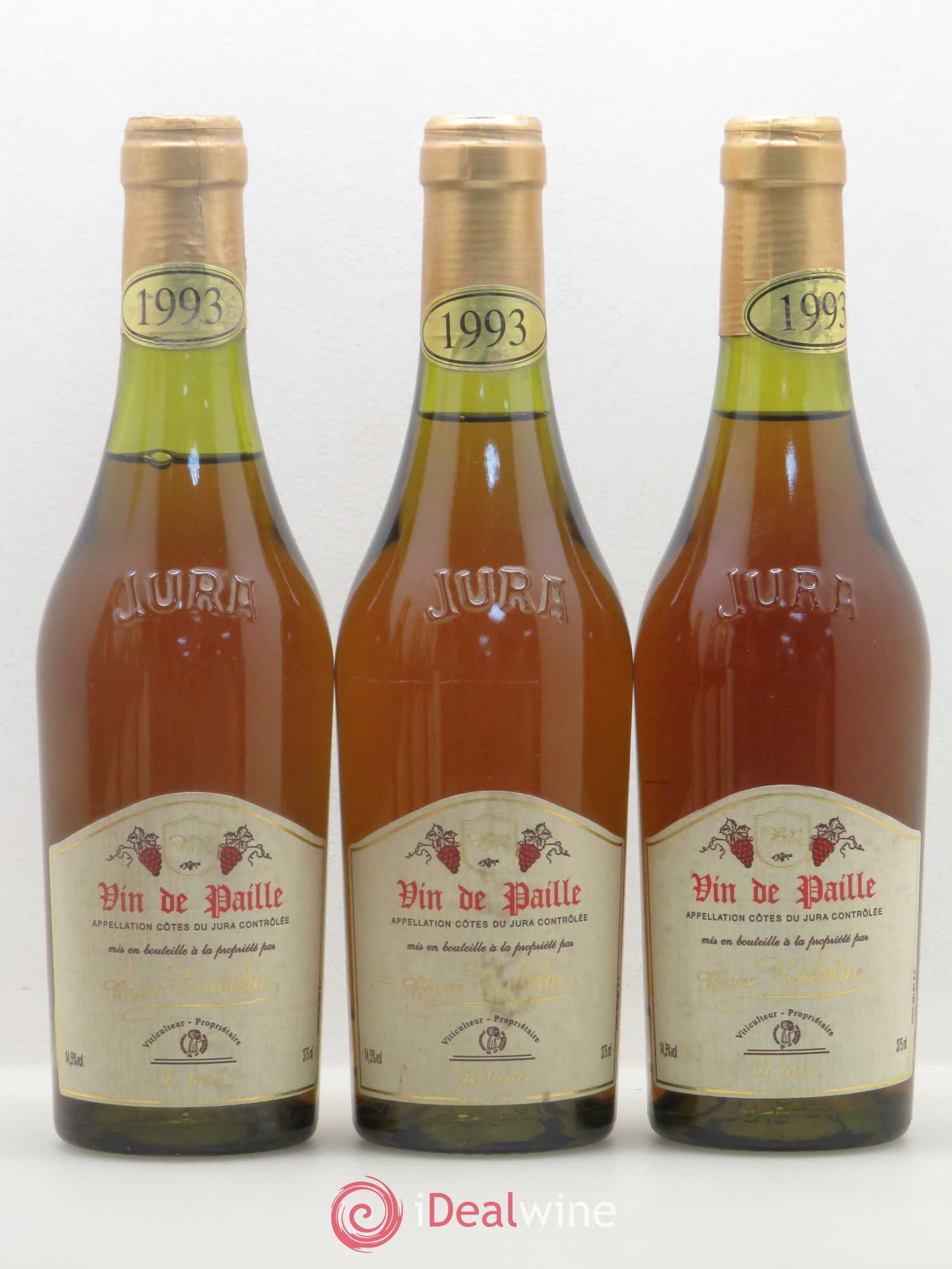 Côtes du Jura Vin de Paille Bruno Roblin 1993 - Posten von 6 Demi-Flaschen - 2