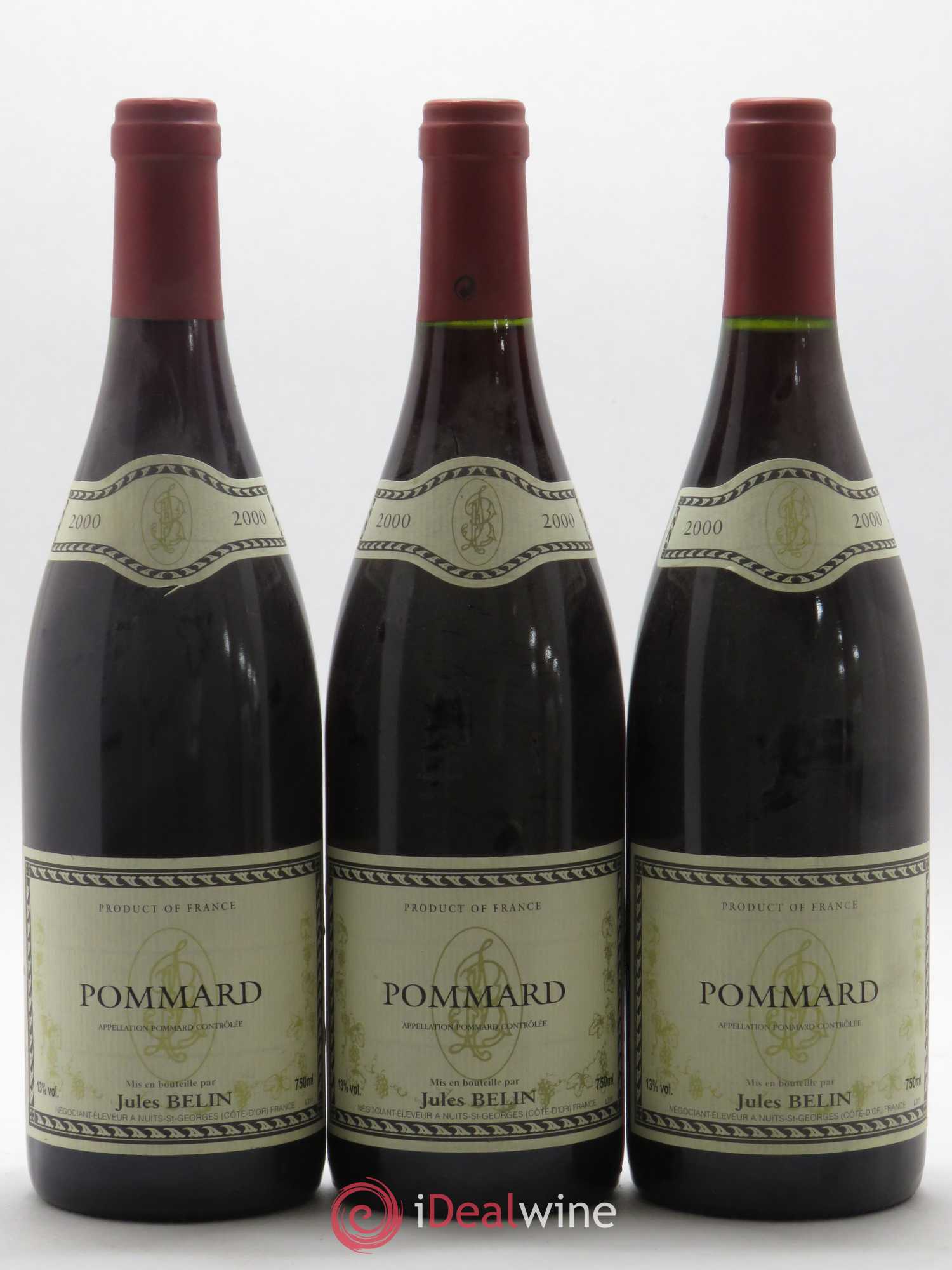 Pommard Jules Belin 2000 - Posten von 3 Flaschen - 0