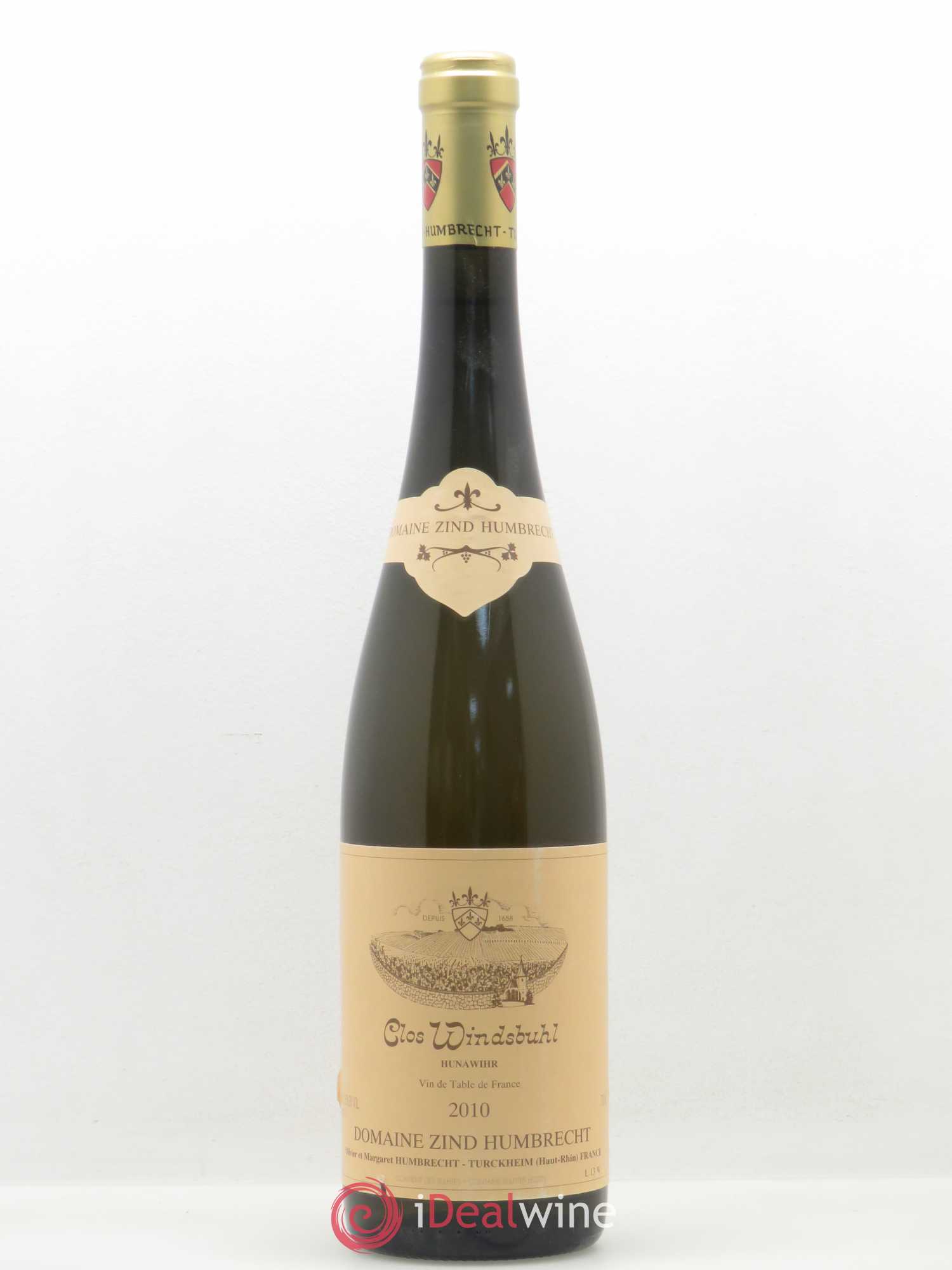 Vin de table Clos Windsbuhl Zind Humbrecht 2010 - Posten von 1 Flasche - 0