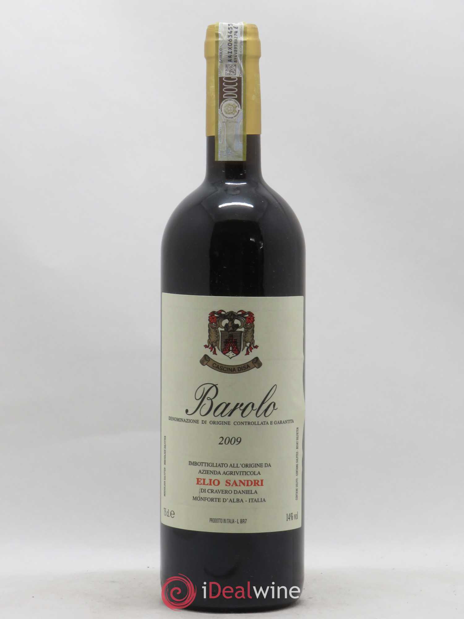 Barolo Sandri Elio 2009 - Lot de 1 bouteille - 0
