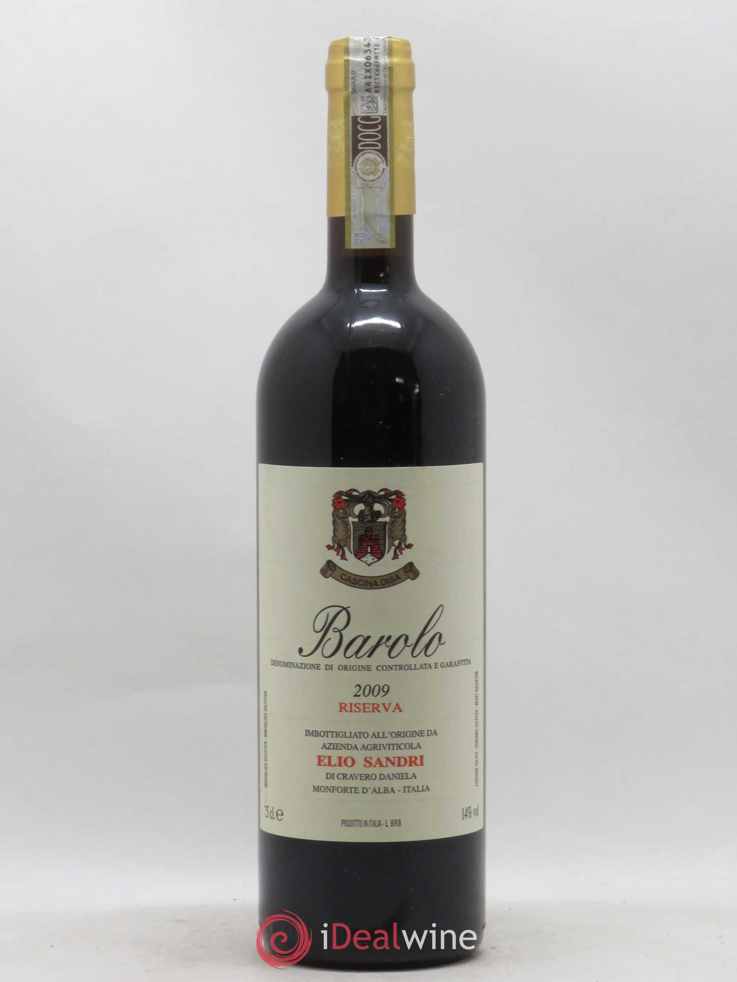 Barolo Riserva Sandri Elio 2009 - Lot de 1 bouteille - 0