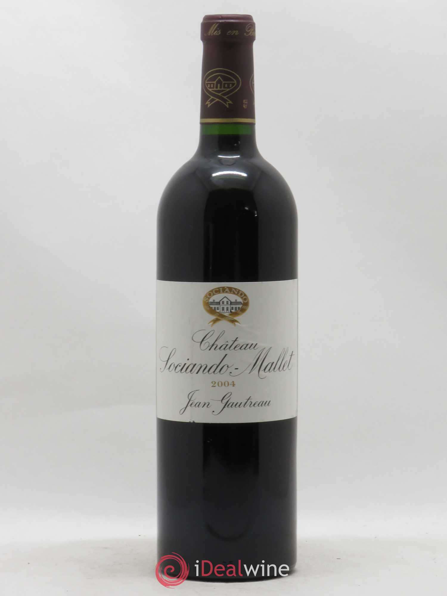 Château Sociando Mallet 2004 - Lot de 1 bouteille - 0