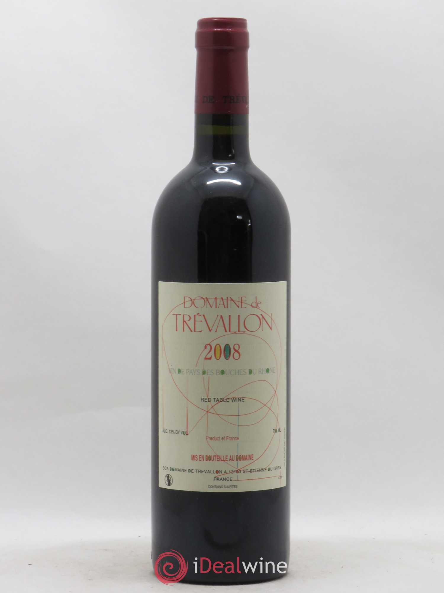 VDP Bouches du Rhône Trévallon (Domaine de) Eloi Dürrbach 2008 - Lot de 1 bouteille - 0
