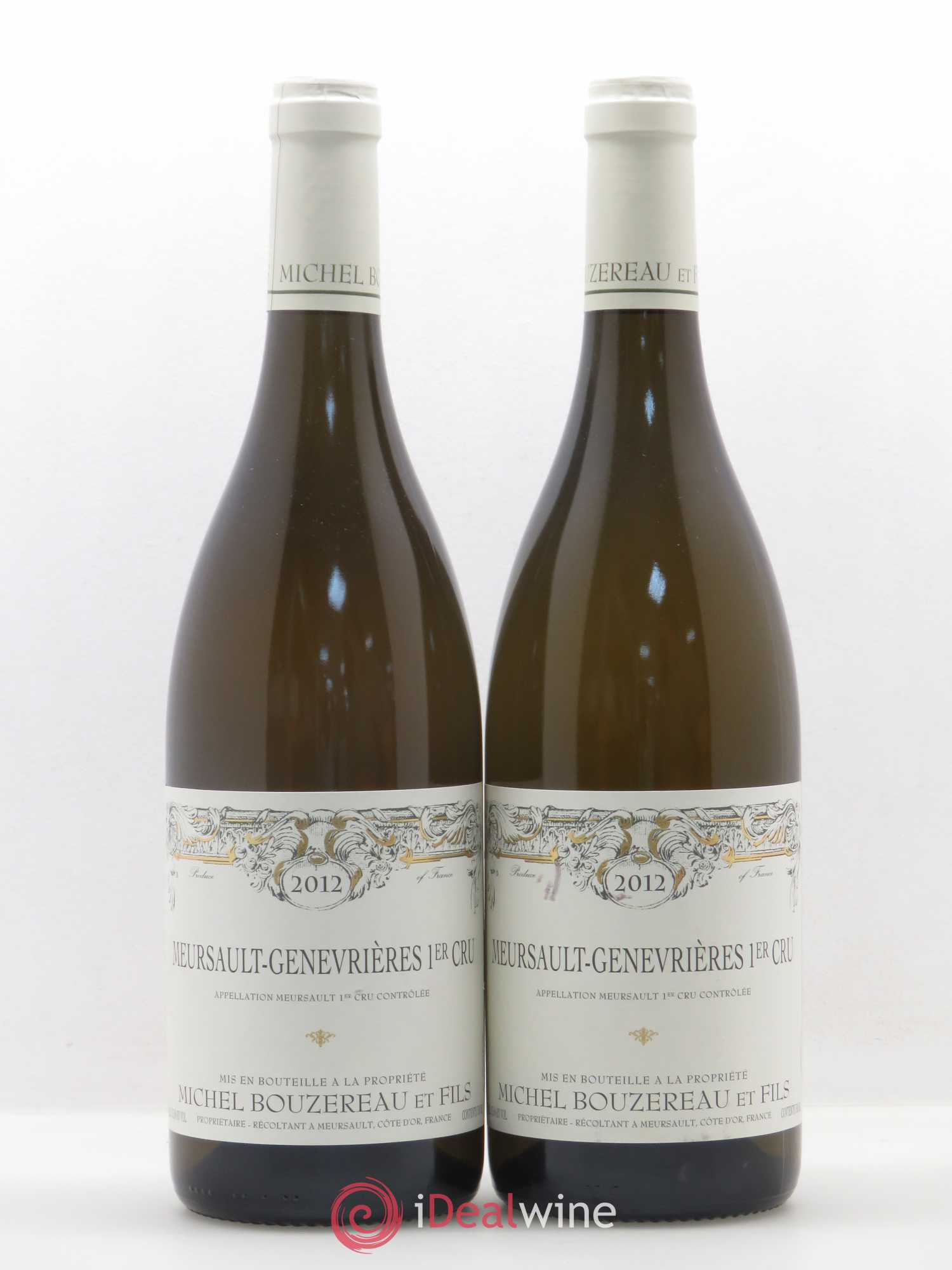 Meursault 1er Cru Les Genevrières Michel Bouzereau et Fils (Domaine) 2012 - Lot de 2 bouteilles - 0