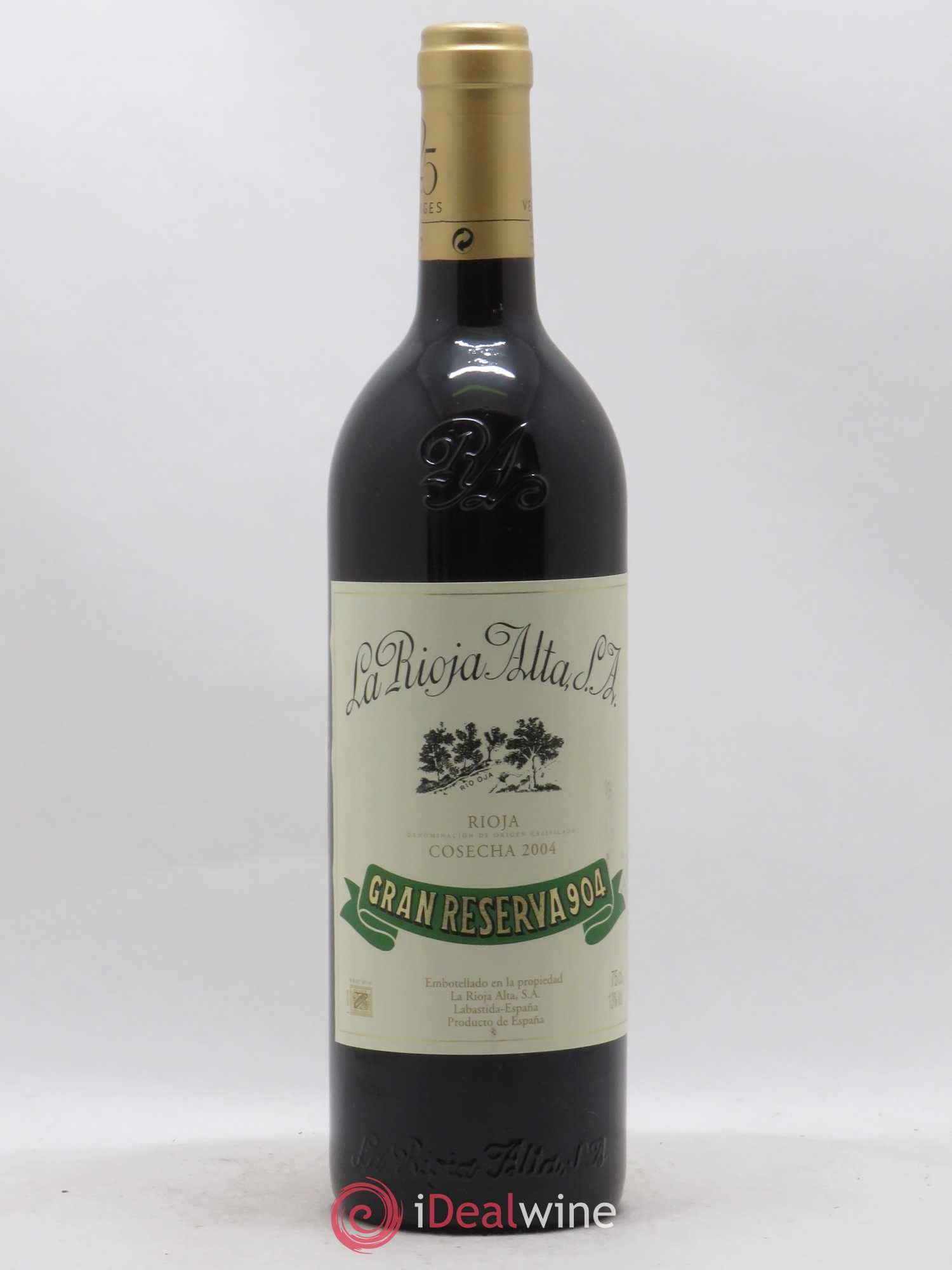 Rioja DOCa Gran Reserva 904 La Rioja Alta 2004 - Posten von 1 Flasche - 0
