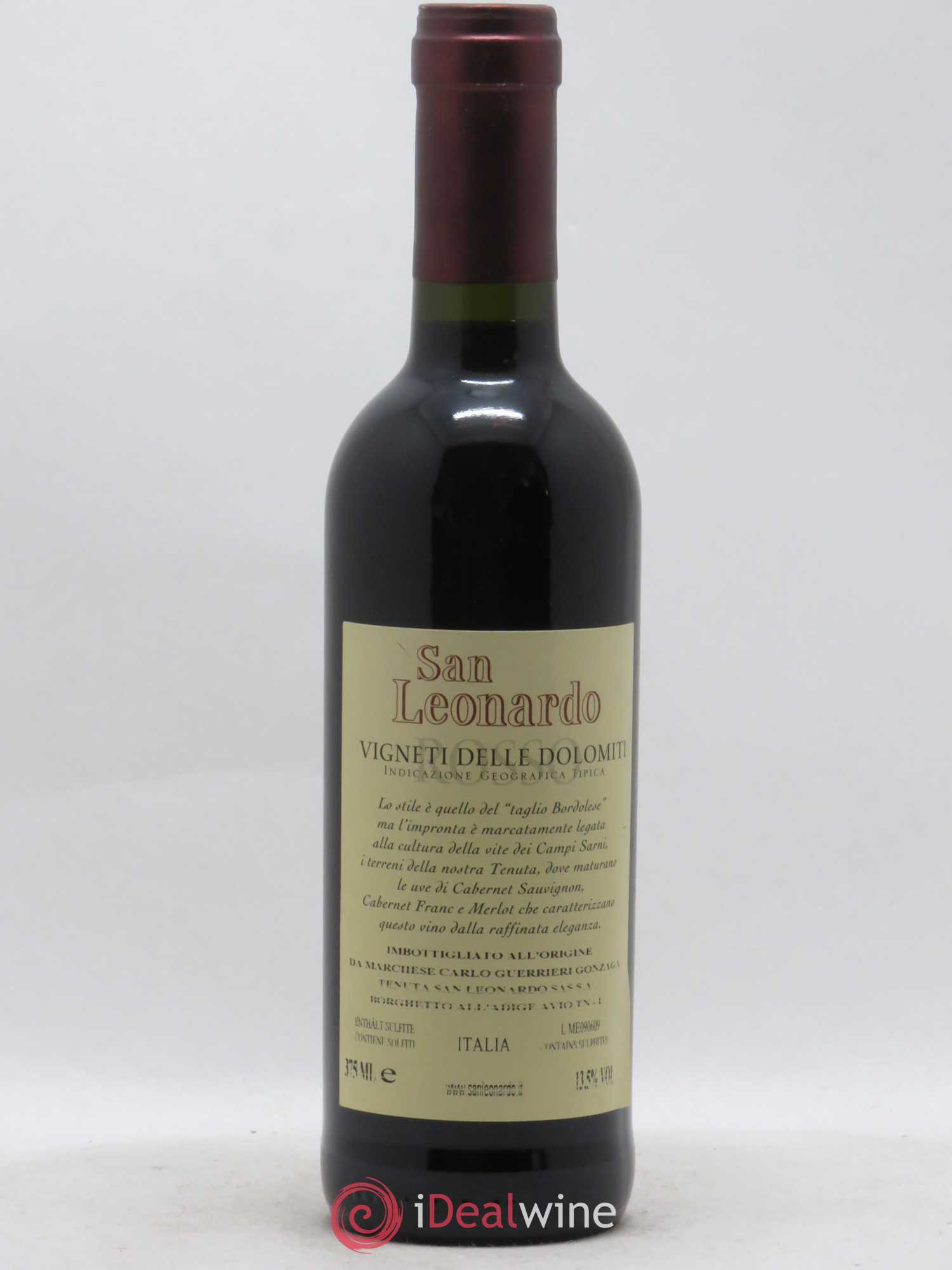 Italie IGT Vigneti delle Dolomiti Tenuta San Leonardo San Leonardo 2005 - Lotto di 1 mezza bottiglia - 1