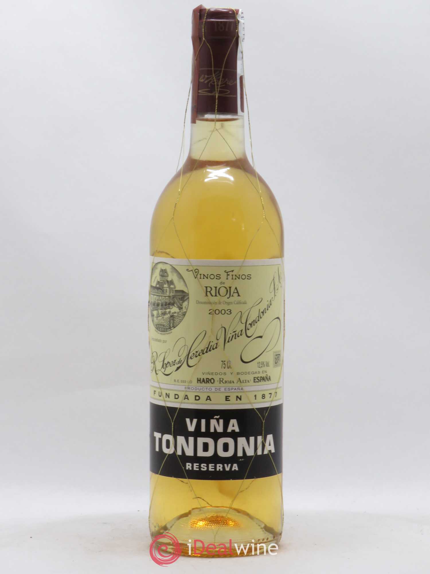 Rioja DOCA Reserva Vina Tondonia R. Lopez de Heredia 2003 - Posten von 1 Flasche - 0