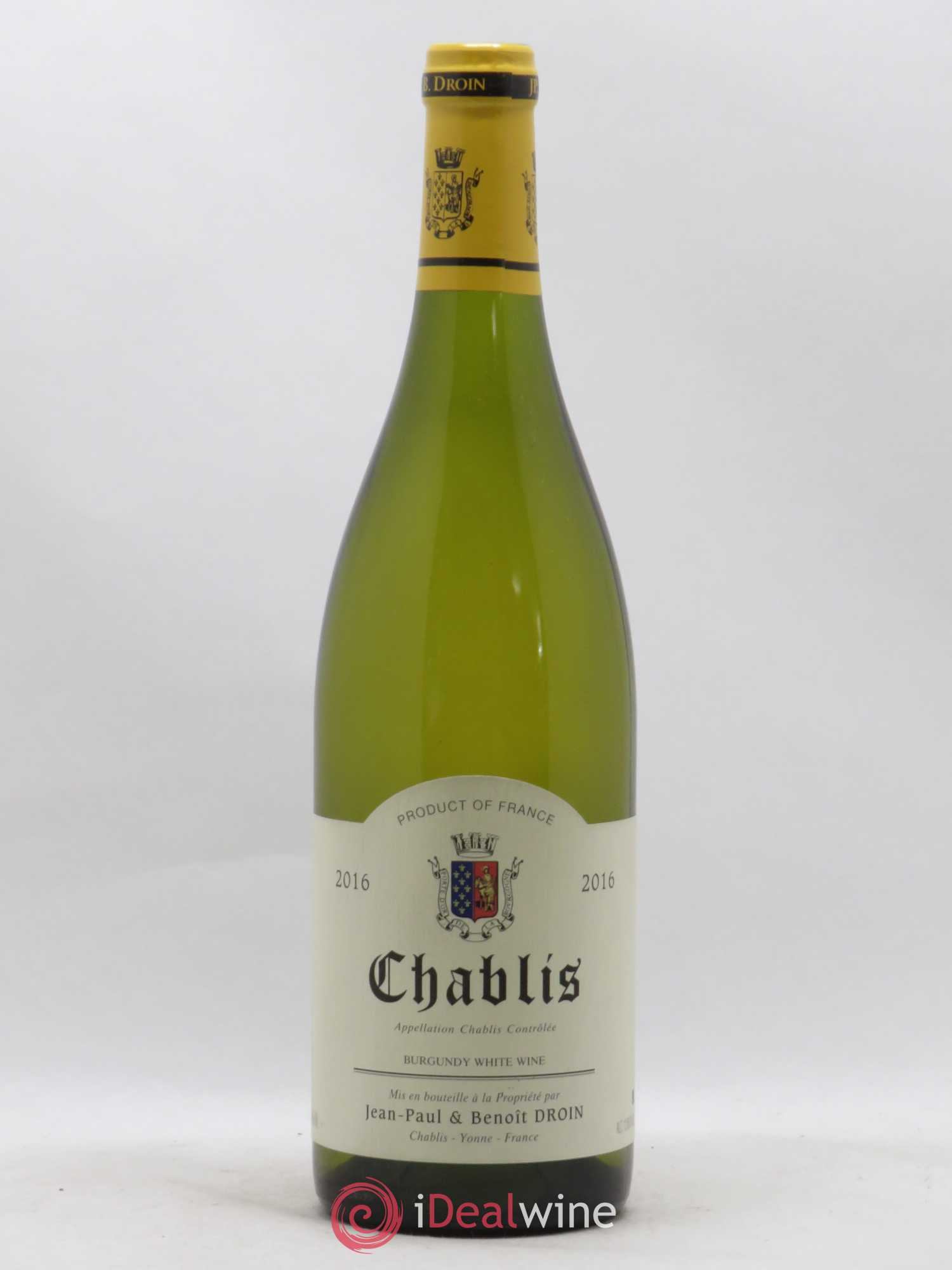 Chablis Jean-Paul & Benoît Droin (Domaine) 2016 - Lot de 1 bouteille - 0
