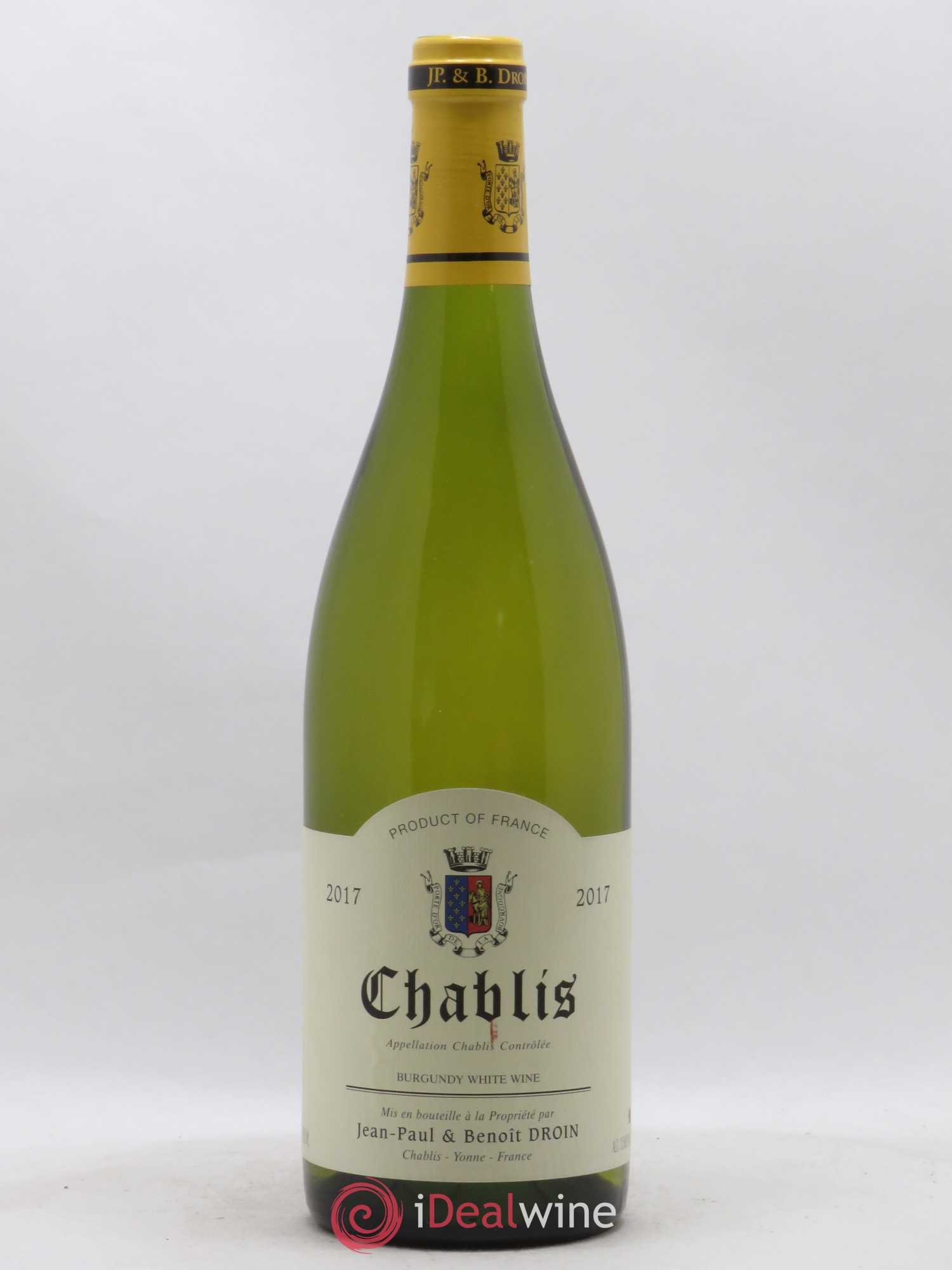 Chablis Jean-Paul & Benoît Droin (Domaine) 2017 - Lot de 1 bouteille - 0