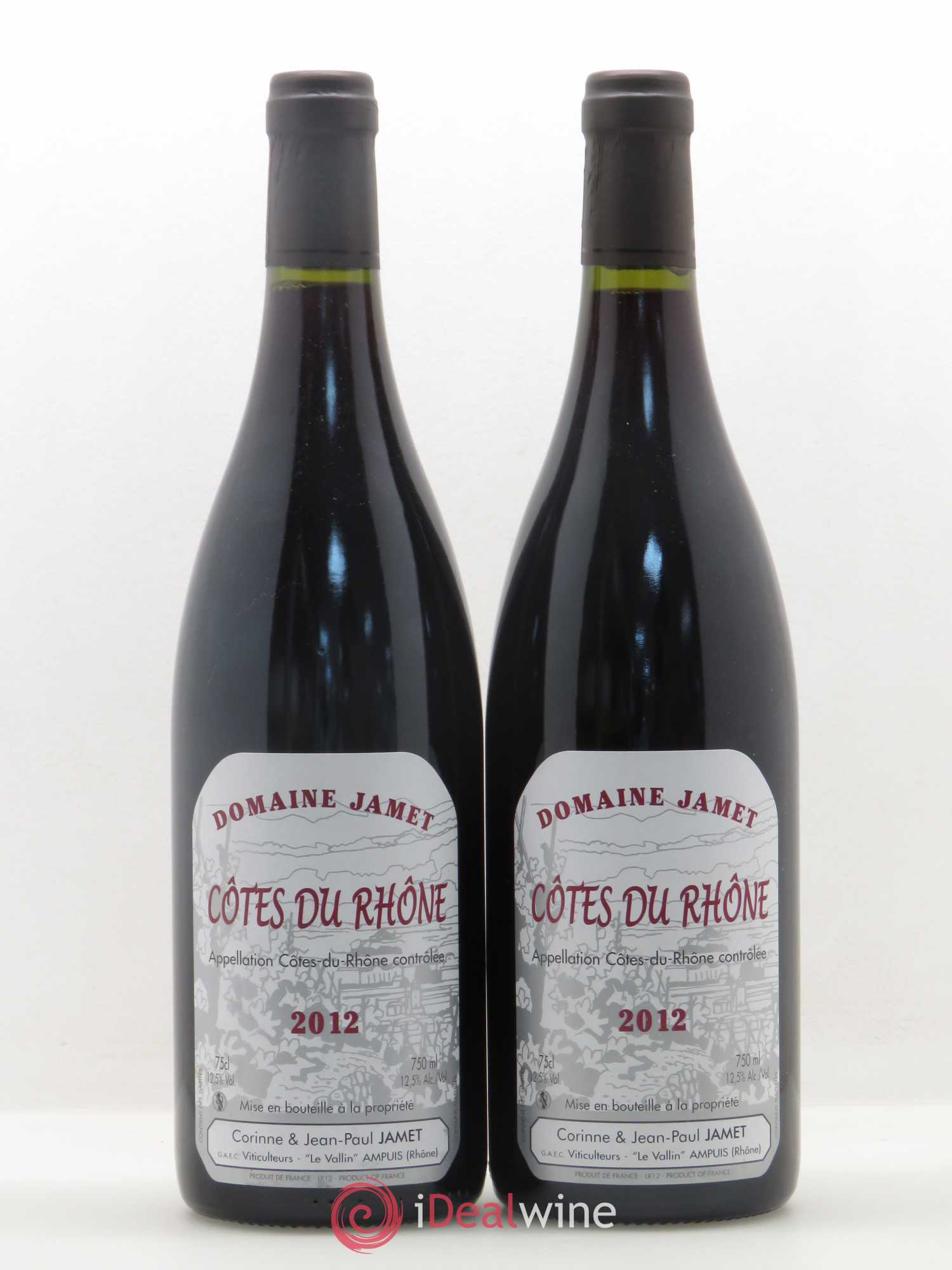 Côtes-du-Rhône Jamet (Domaine) 2012 - Lot de 2 bouteilles - 0