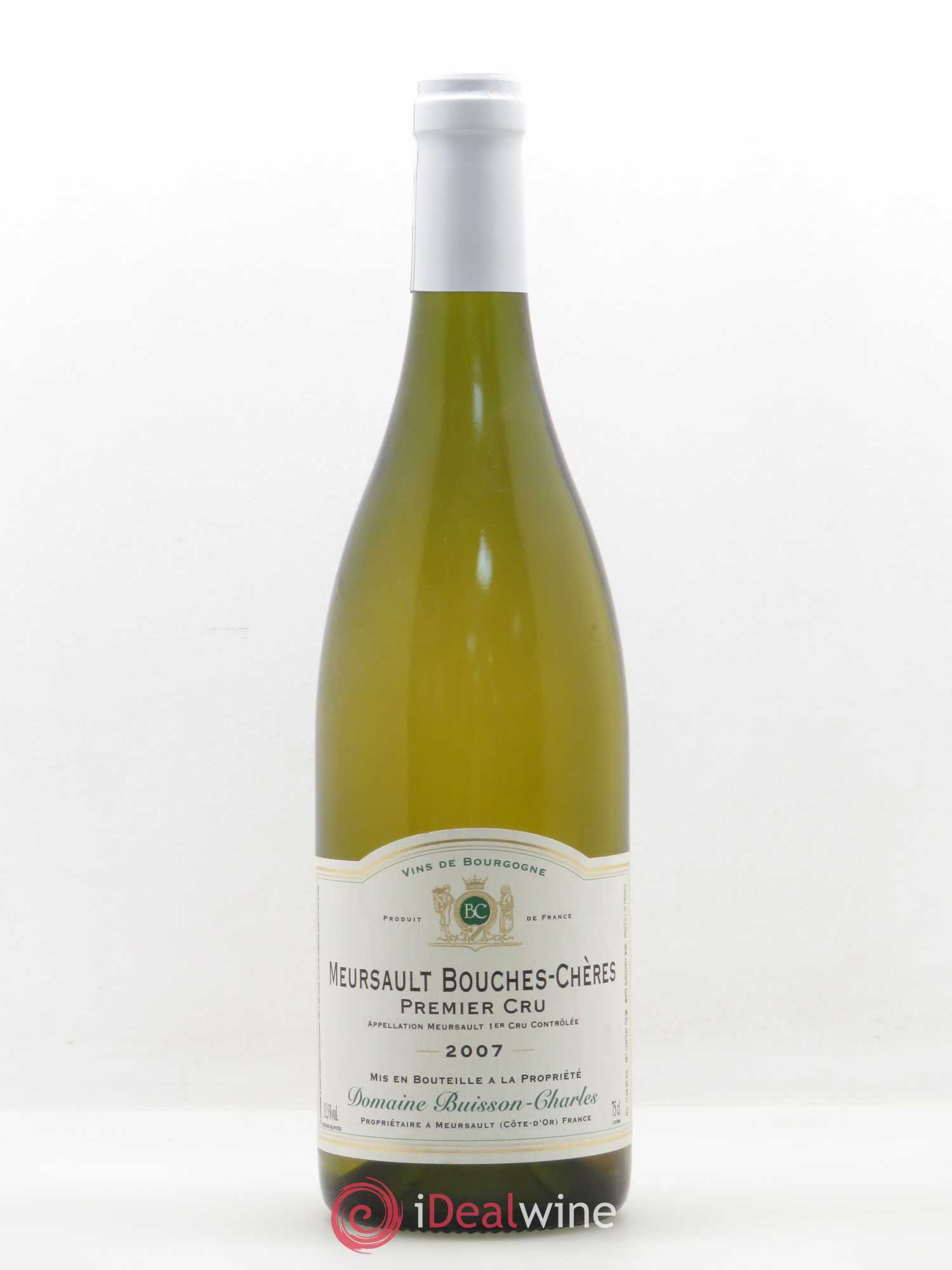 Meursault 1er Cru Bouches Chères Domaine Buisson Charles 2007 - Posten von 1 Flasche - 0