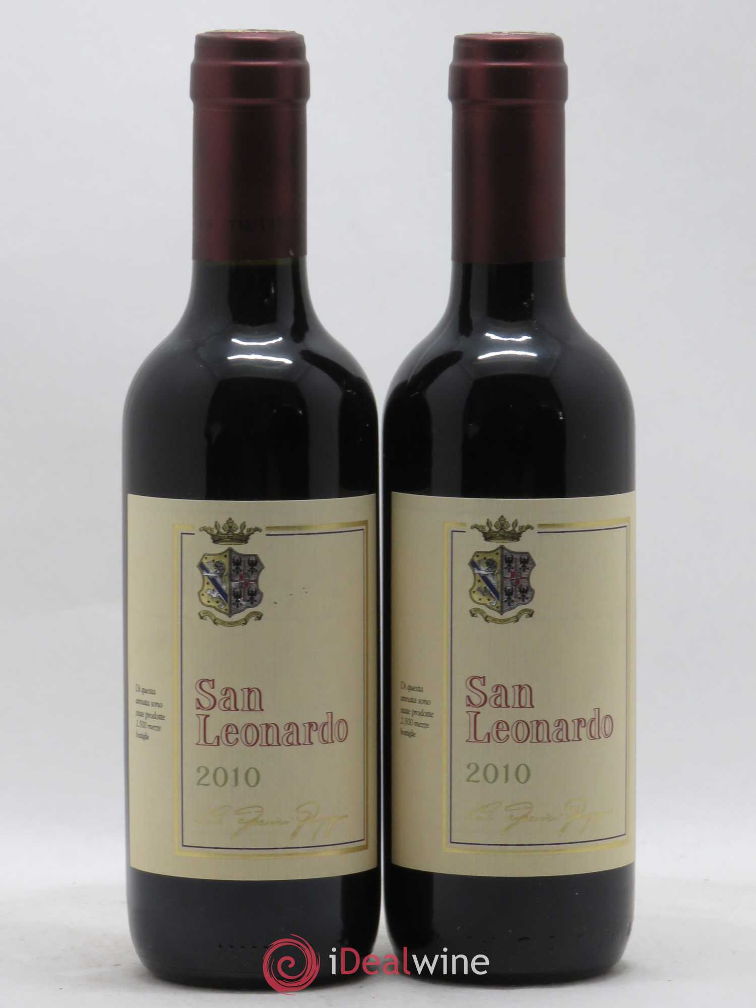 Italie IGT Vigneti delle Dolomiti Tenuta San Leonardo San Leonardo 2010 - Posten von 2 Demi-Flaschen - 0
