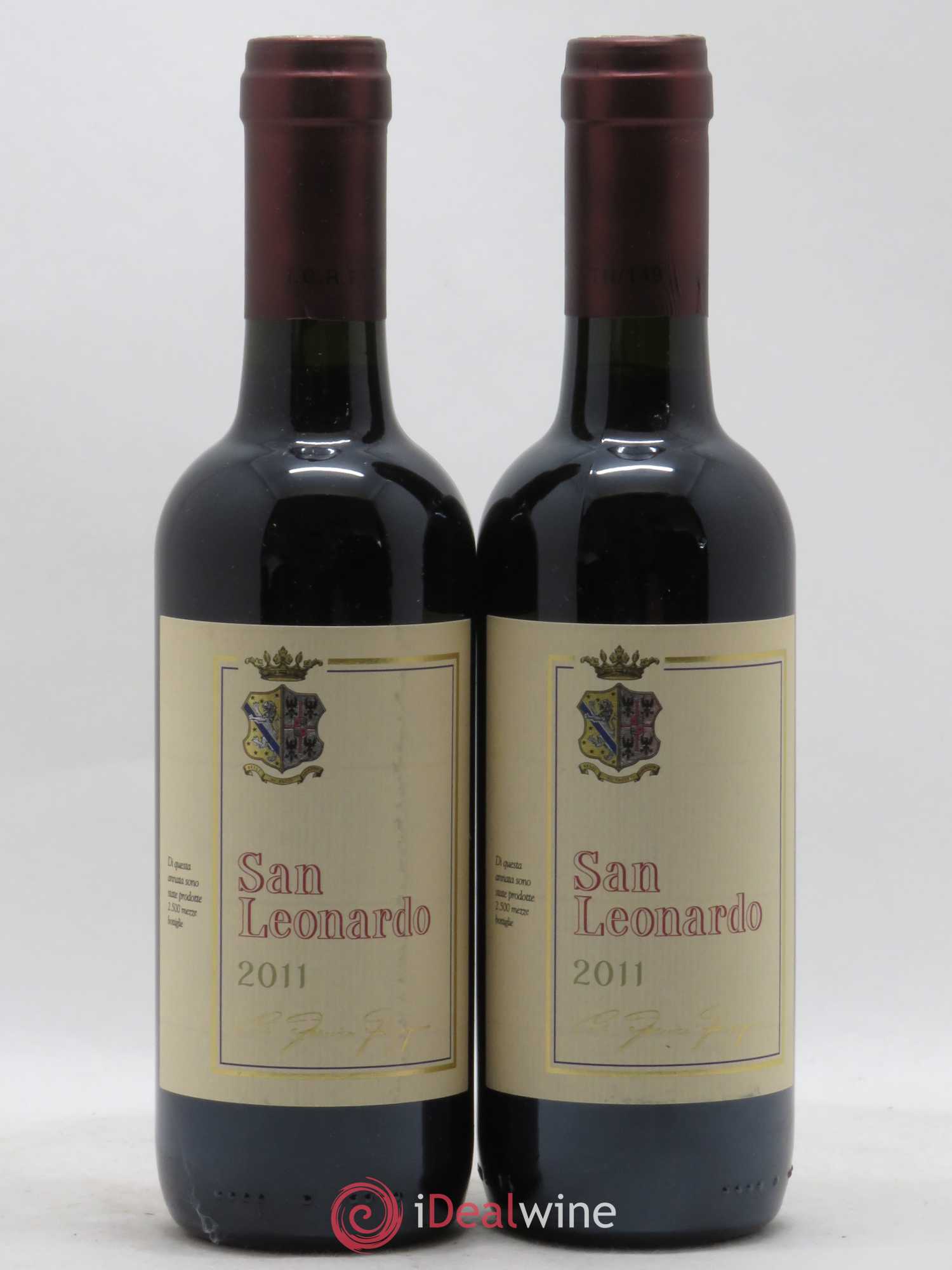 Italie IGT Vigneti delle Dolomiti Tenuta San Leonardo San Leonardo 2011 - Posten von 2 Demi-Flaschen - 0
