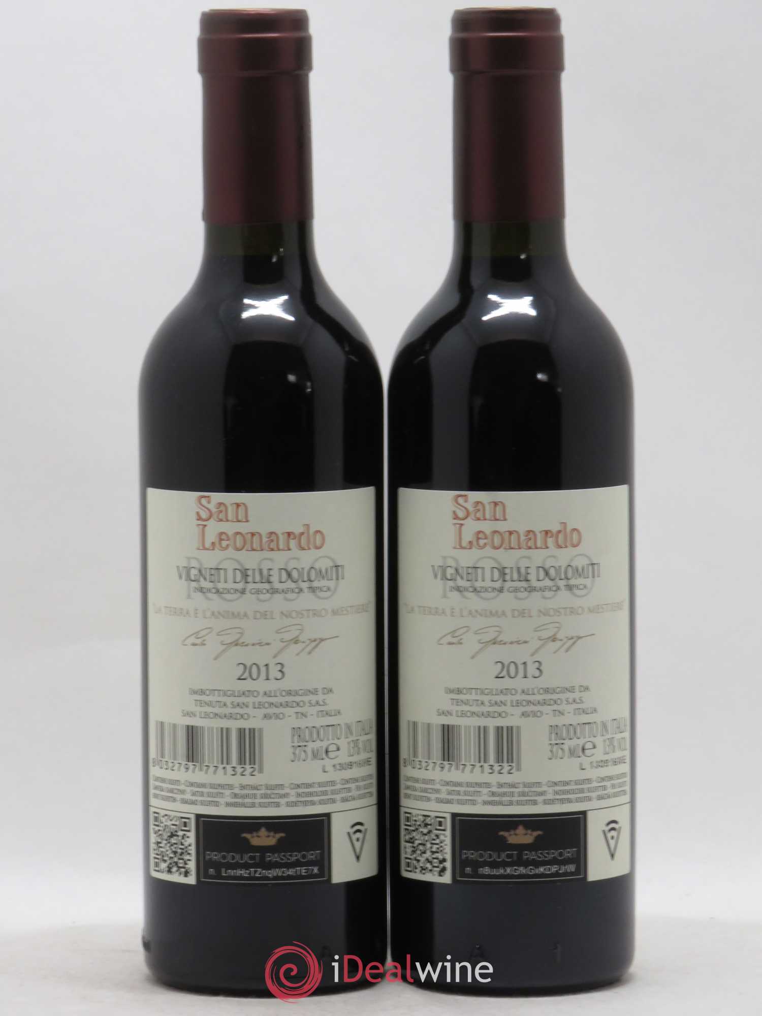 Italie IGT Vigneti delle Dolomiti Tenuta San Leonardo San Leonardo 2013 - Posten von 2 Demi-Flaschen - 1