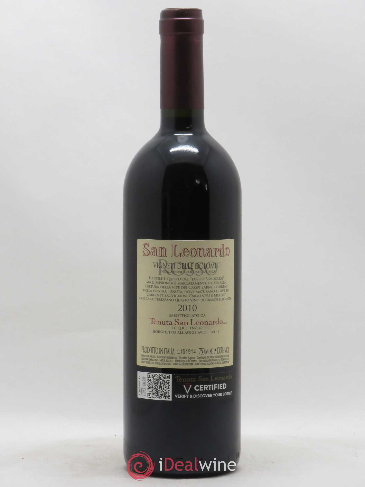 Italie IGT Vigneti delle Dolomiti Tenuta San Leonardo San Leonardo 2010 - Posten von 1 Flasche - 1
