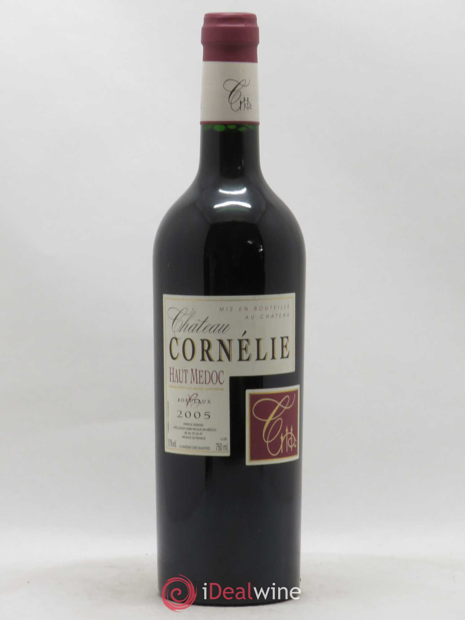 Haut Médoc Château Cornelie 2005 - Lot de 1 bouteille - 0
