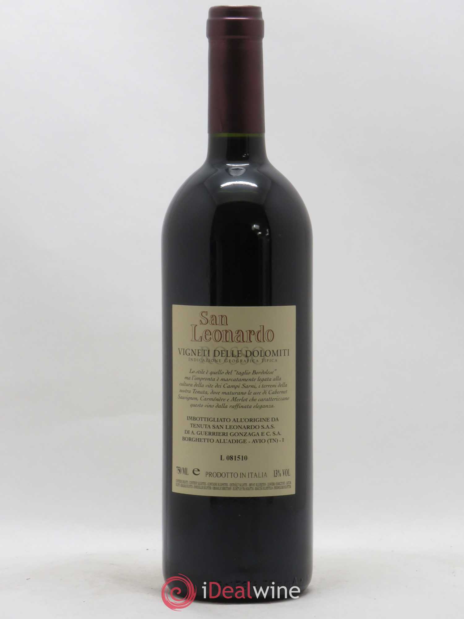 Italie IGT Vigneti delle Dolomiti Tenuta San Leonardo San Leonardo 2008 - Posten von 1 Flasche - 1