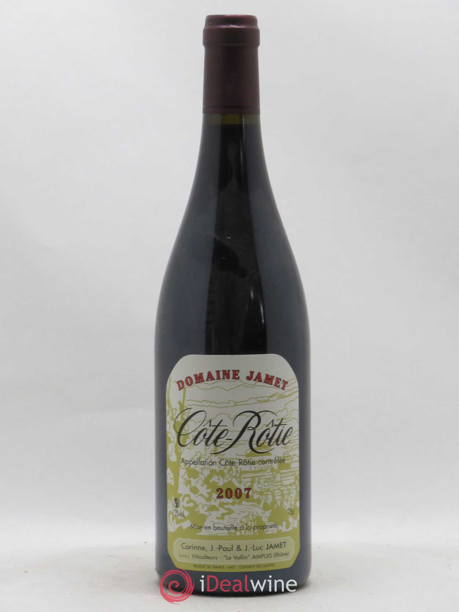 Côte-Rôtie Jamet (Domaine) 2007 - Lot de 1 bouteille - 0