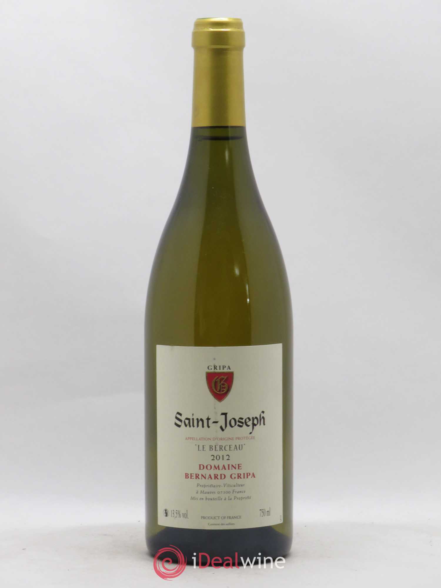 Saint-Joseph Le Berceau Bernard Gripa (Domaine) 2012 - Lot de 1 bouteille - 0