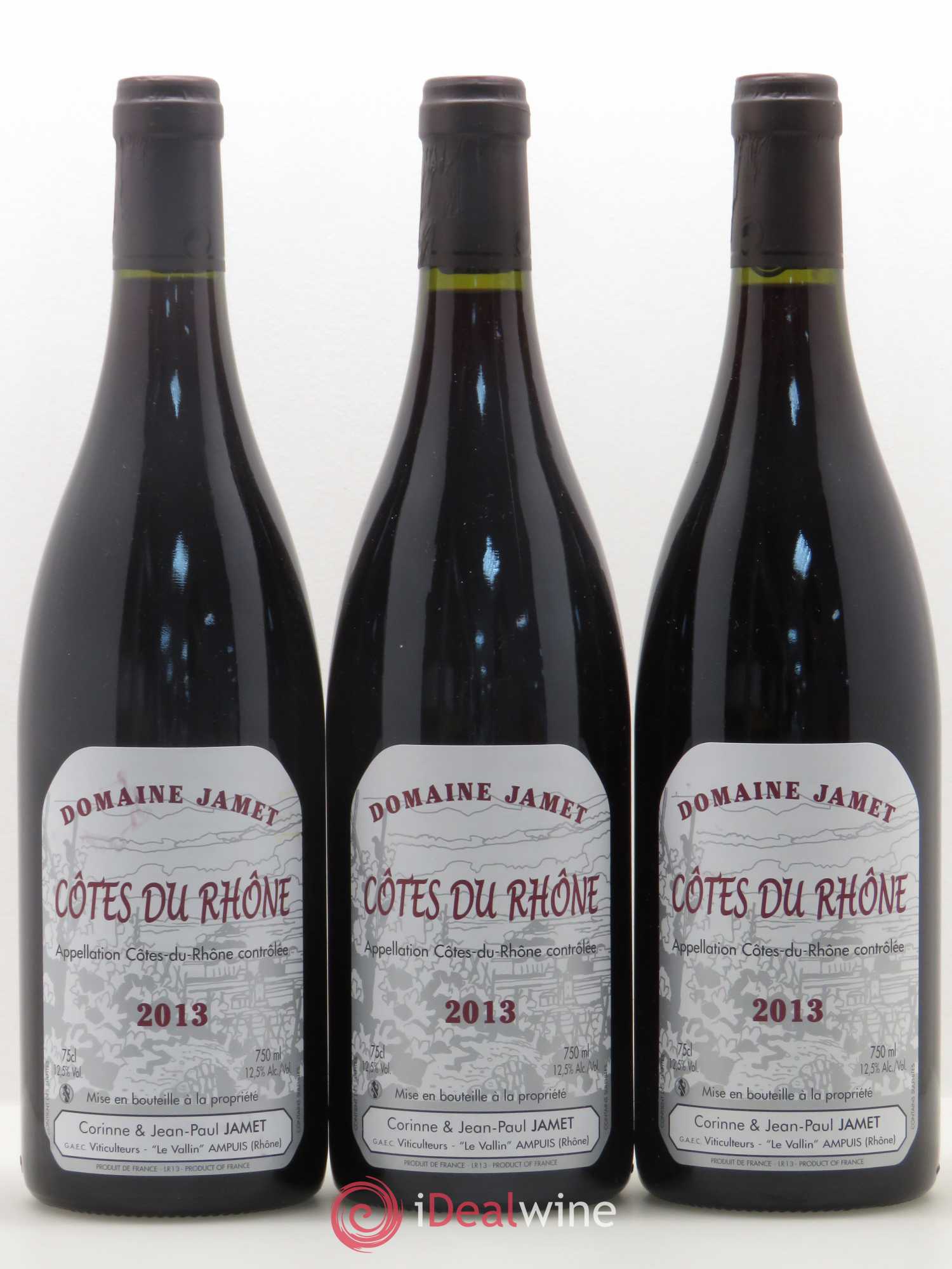 Côtes-du-Rhône Jamet (Domaine) 2013 - Lot de 3 bouteilles - 0