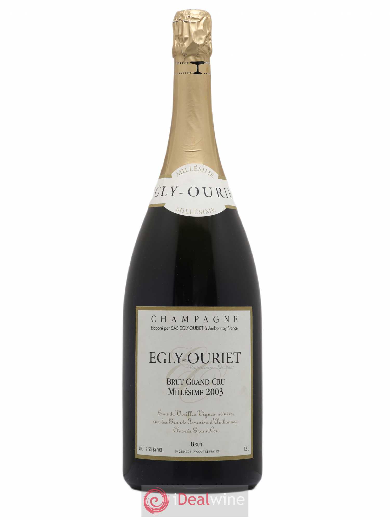 Ambonnay Vieilles Vignes Brut Millésimé Egly-Ouriet 2003 - Lot de 1 magnum - 0