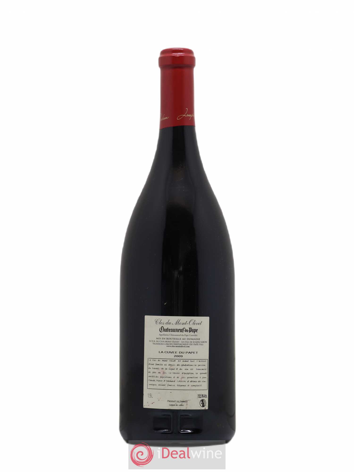 Châteauneuf-du-Pape Cuvée du Papet Clos du Mont-Olivet  2009 - Posten von 1 Magnum - 1