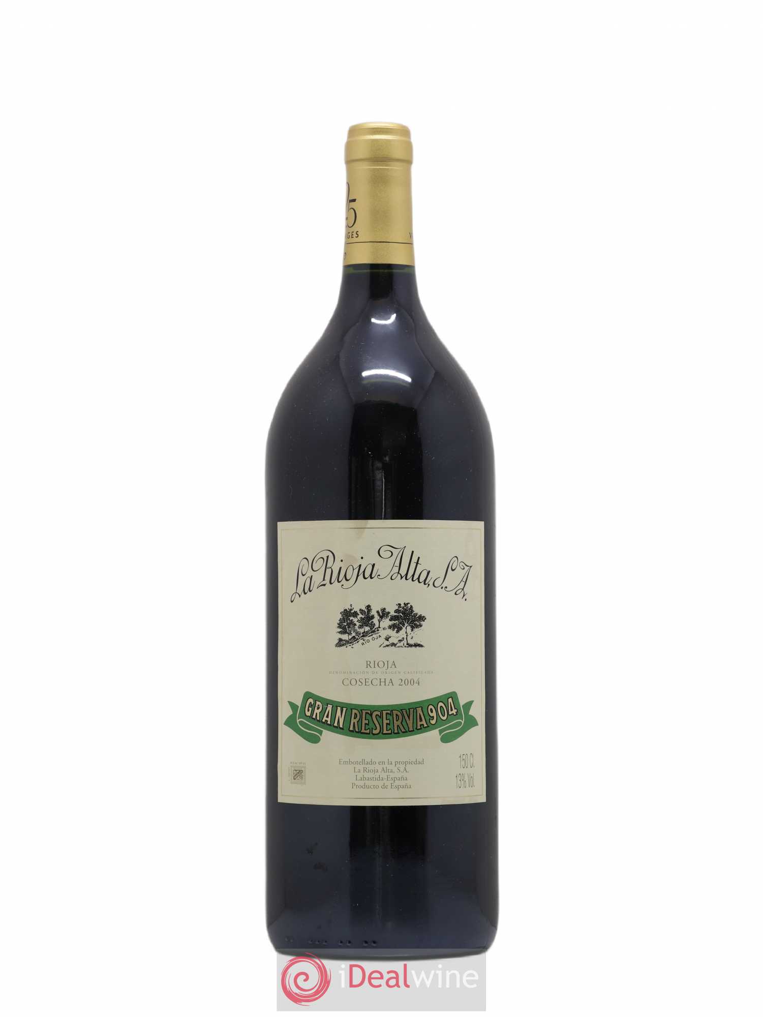 Rioja DOCa Gran Reserva 904 La Rioja Alta 2004 - Lot of 1 magnum - 0