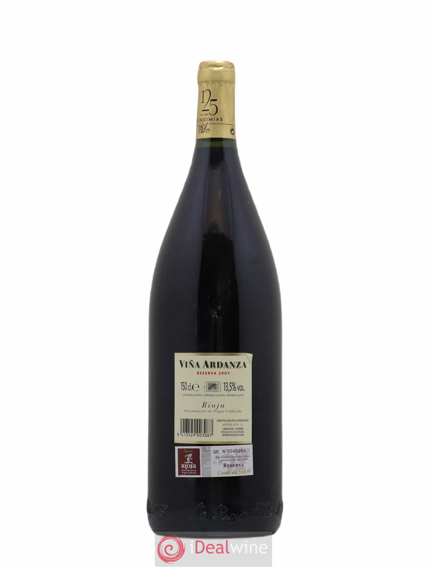 Rioja DOCA Reserva Viña Ardanza La Rioja Alta 2007 - Lot of 1 magnum - 1