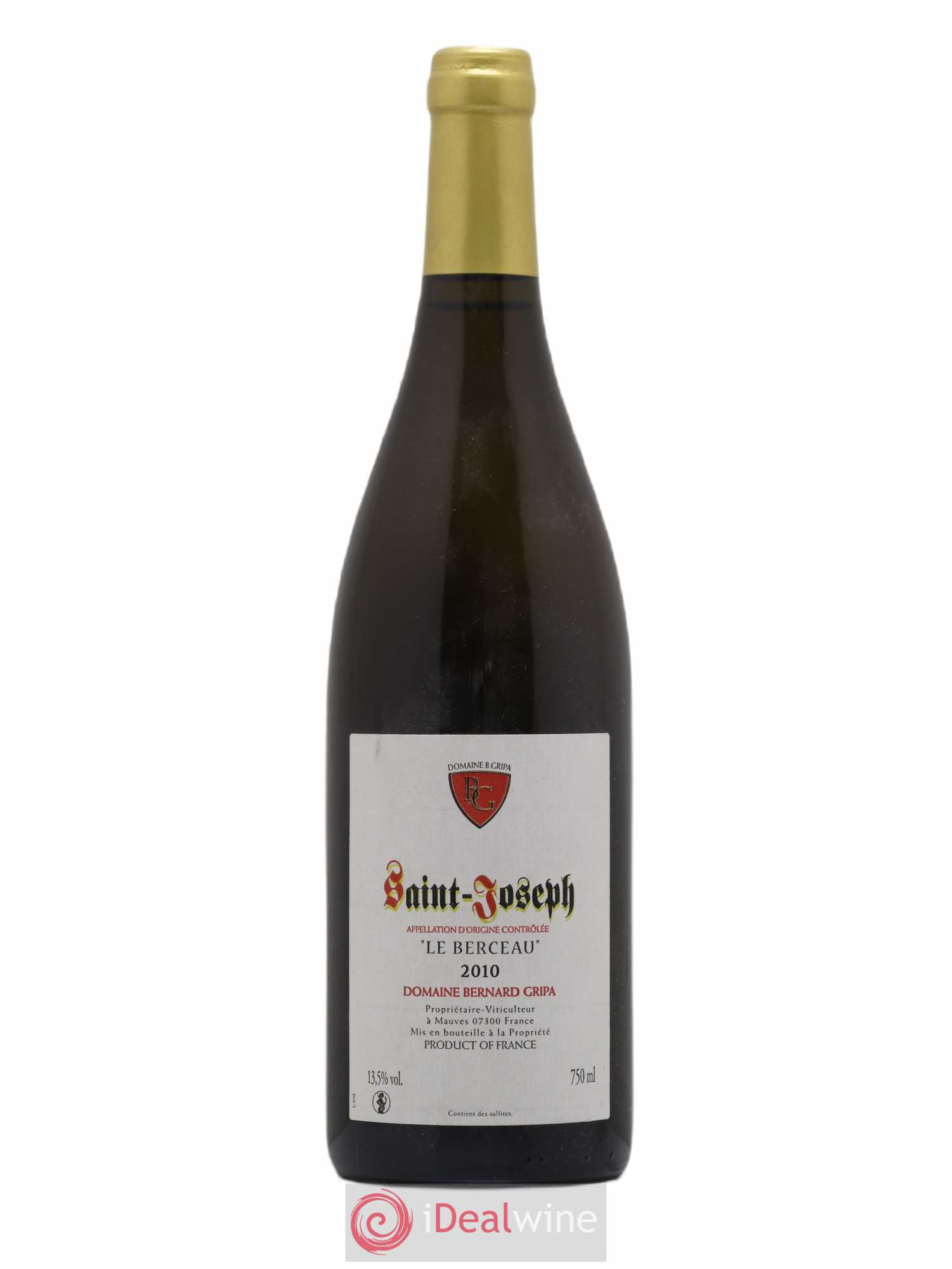 Saint-Joseph Le Berceau Bernard Gripa (Domaine) 2010 - Lot de 1 bouteille - 0