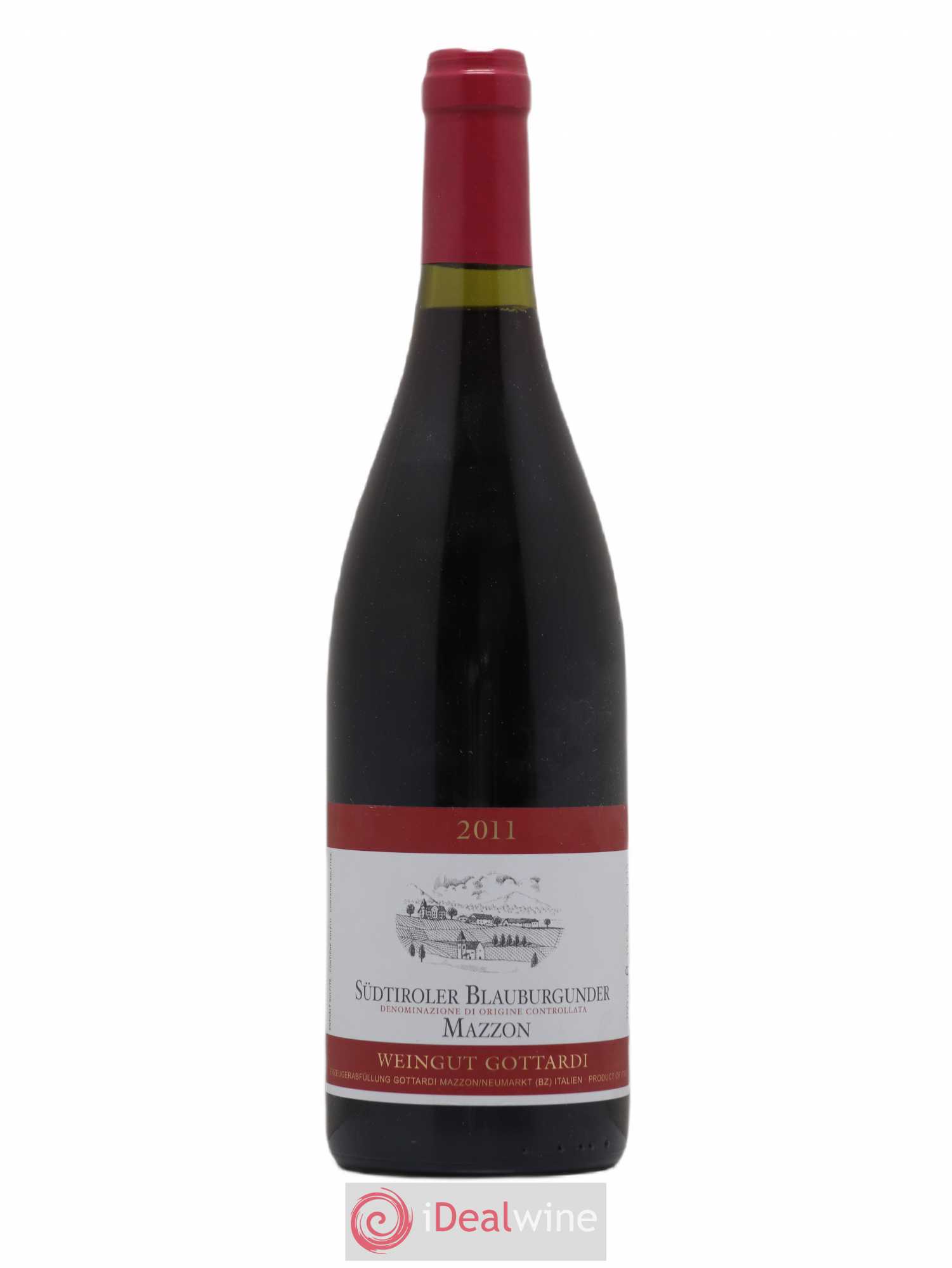 Trentin Haut Adige Mazzon Blauburgunder Gottardi 2011 - Posten von 1 Flasche - 0