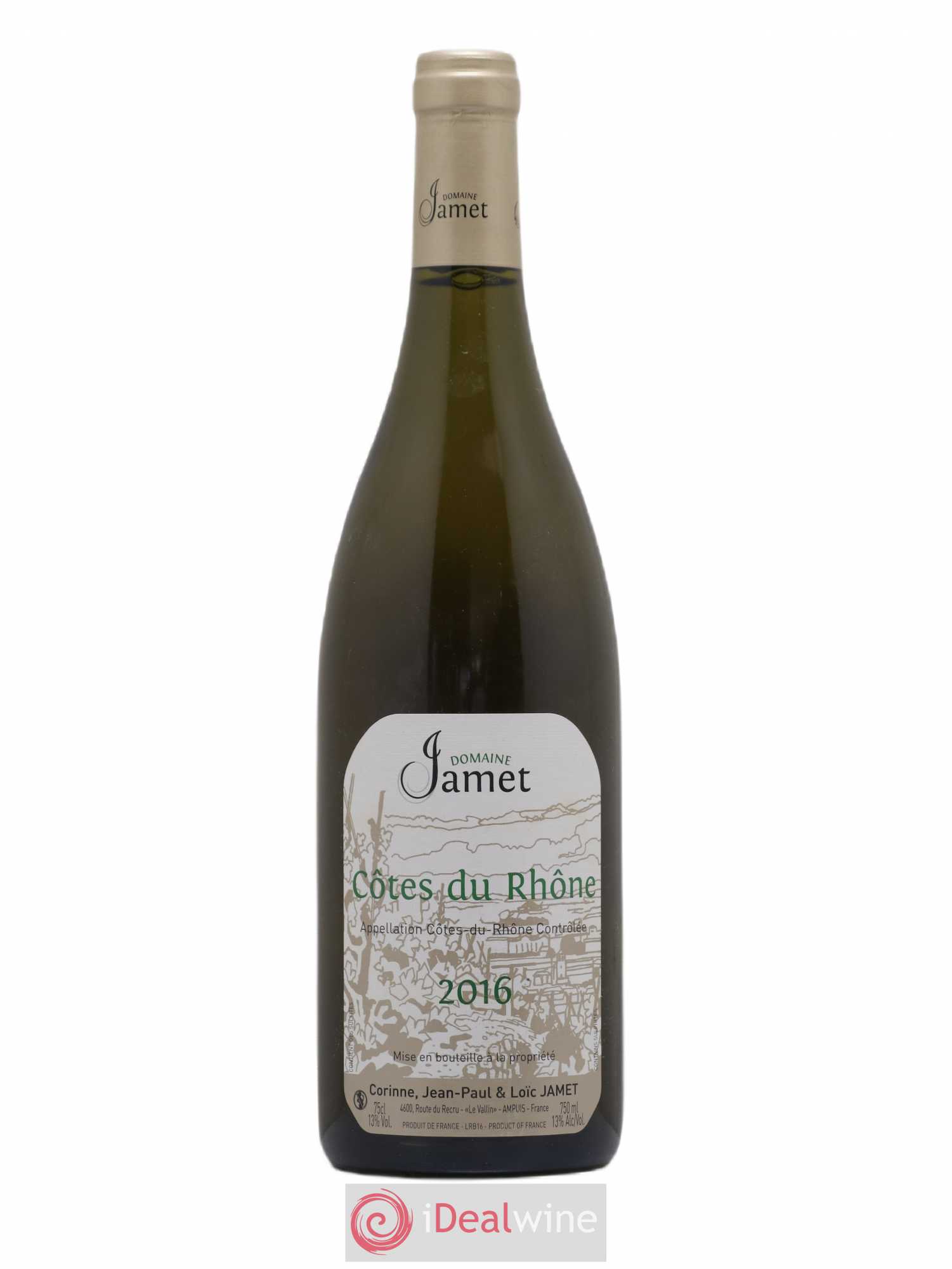 Côtes-du-Rhône Jamet (Domaine) 2016 - Lot de 1 bouteille - 0