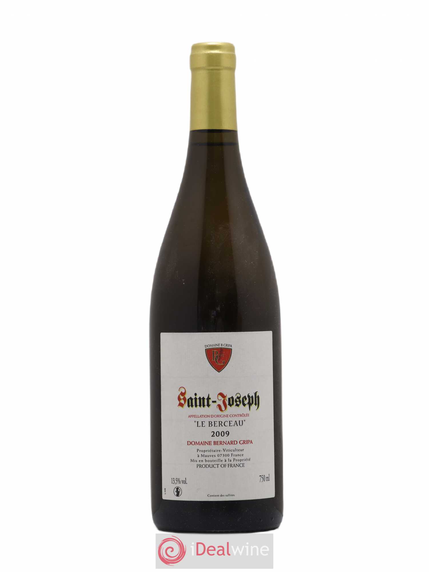 Saint-Joseph Le Berceau Bernard Gripa (Domaine) 2009 - Lot de 1 bouteille - 0