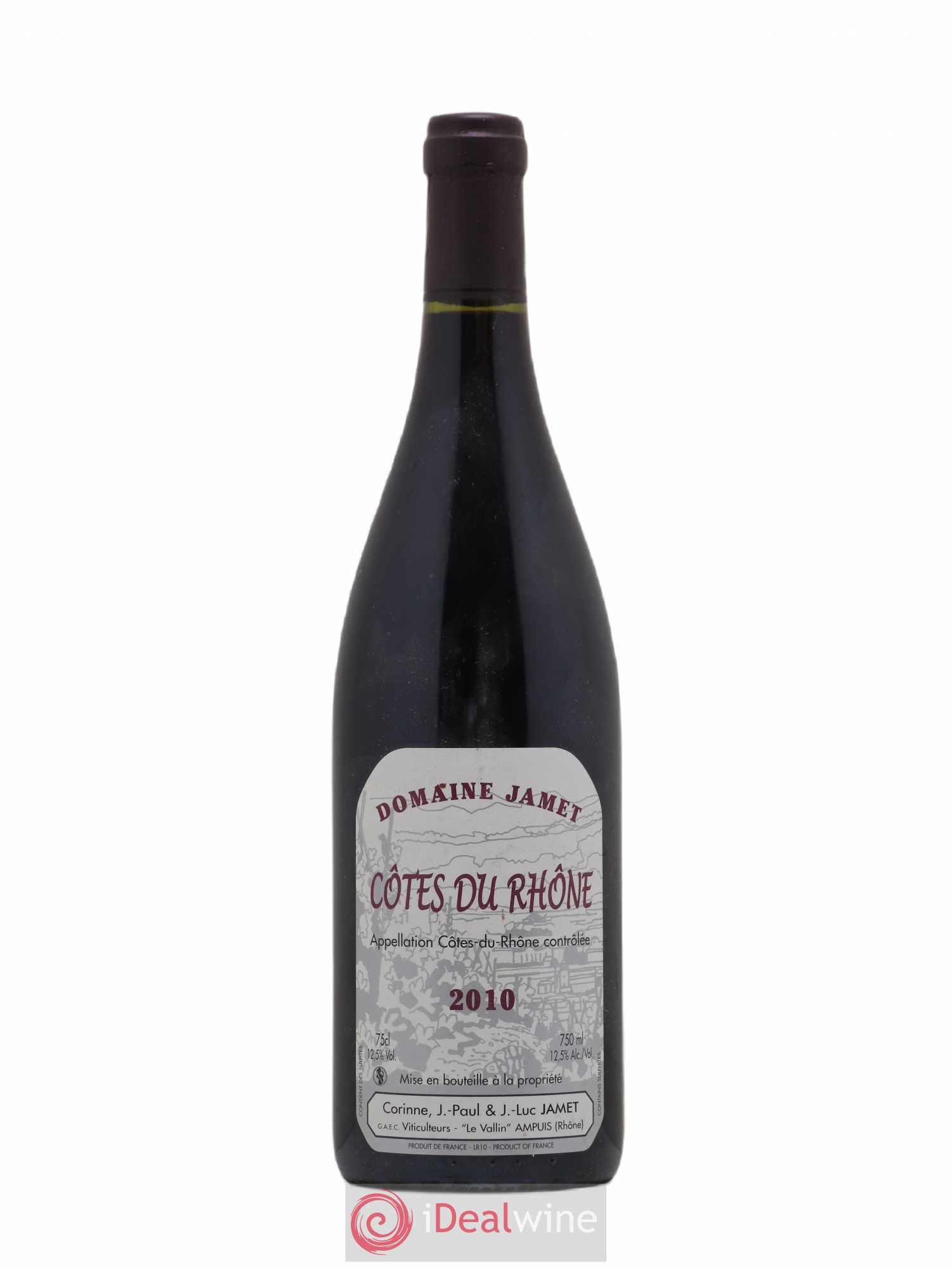 Côtes-du-Rhône Jamet (Domaine) 2010 - Lot de 1 bouteille - 0