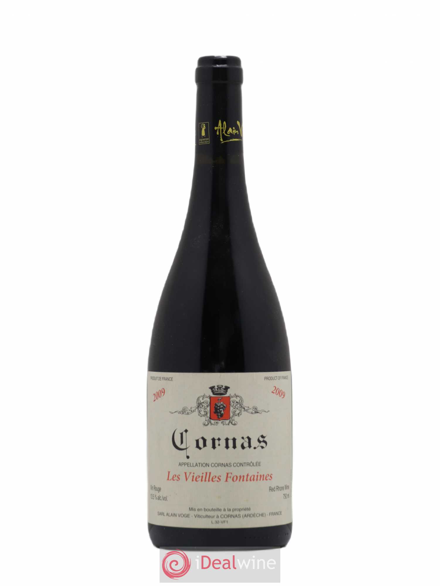 Cornas Les Vieilles Fontaines Alain Voge (Domaine) 2009 - Lot de 1 bouteille - 0