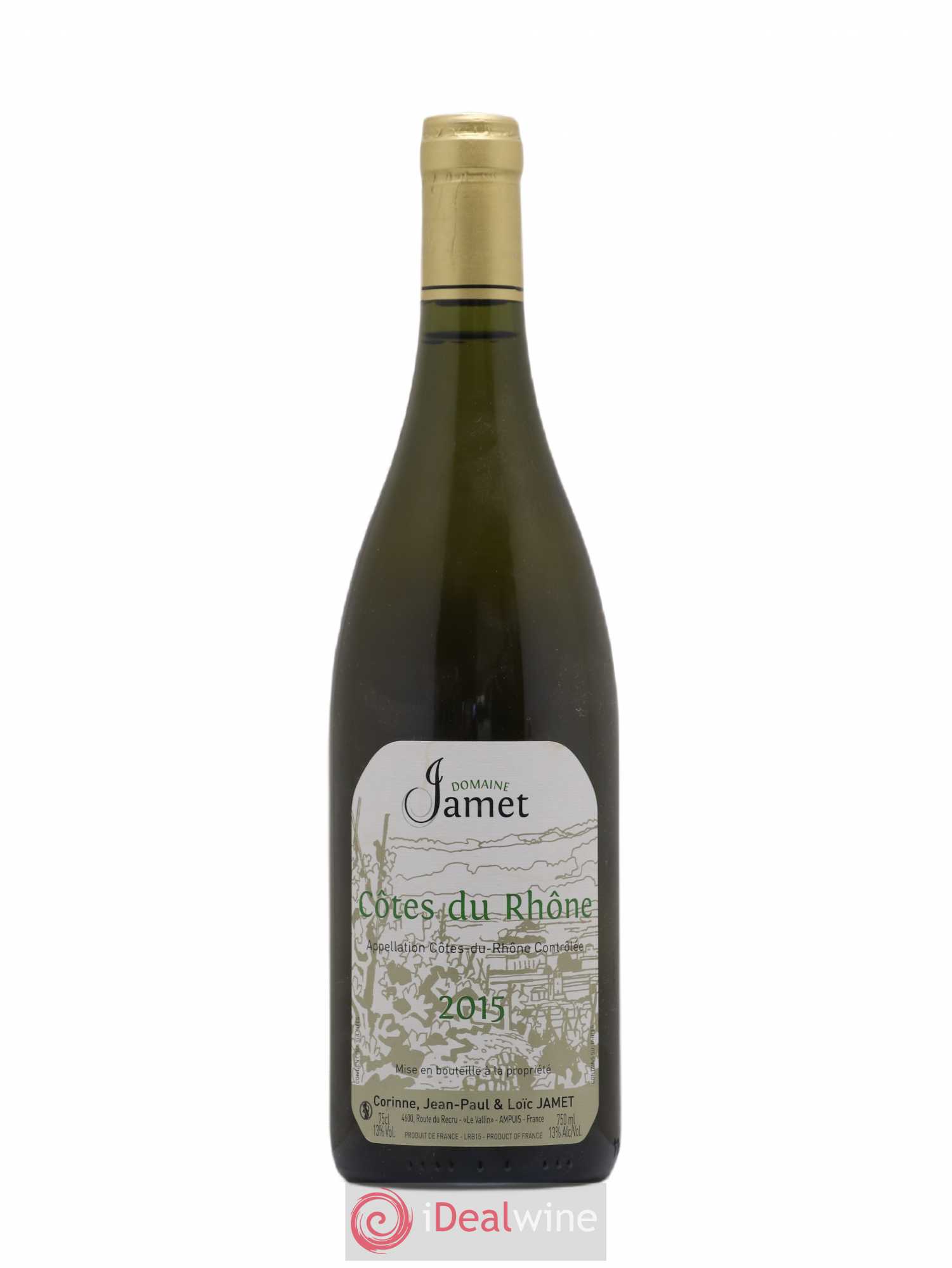 Côtes-du-Rhône Jamet (Domaine) 2015 - Lot de 1 bouteille - 0